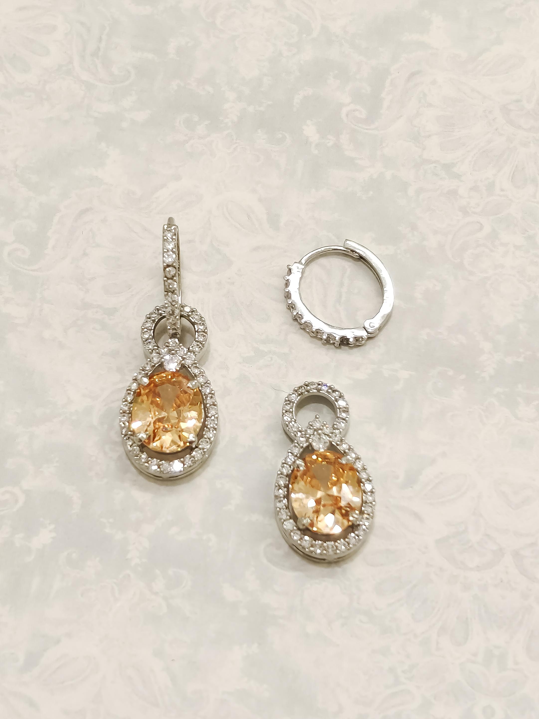 Colorful CZ Earrings