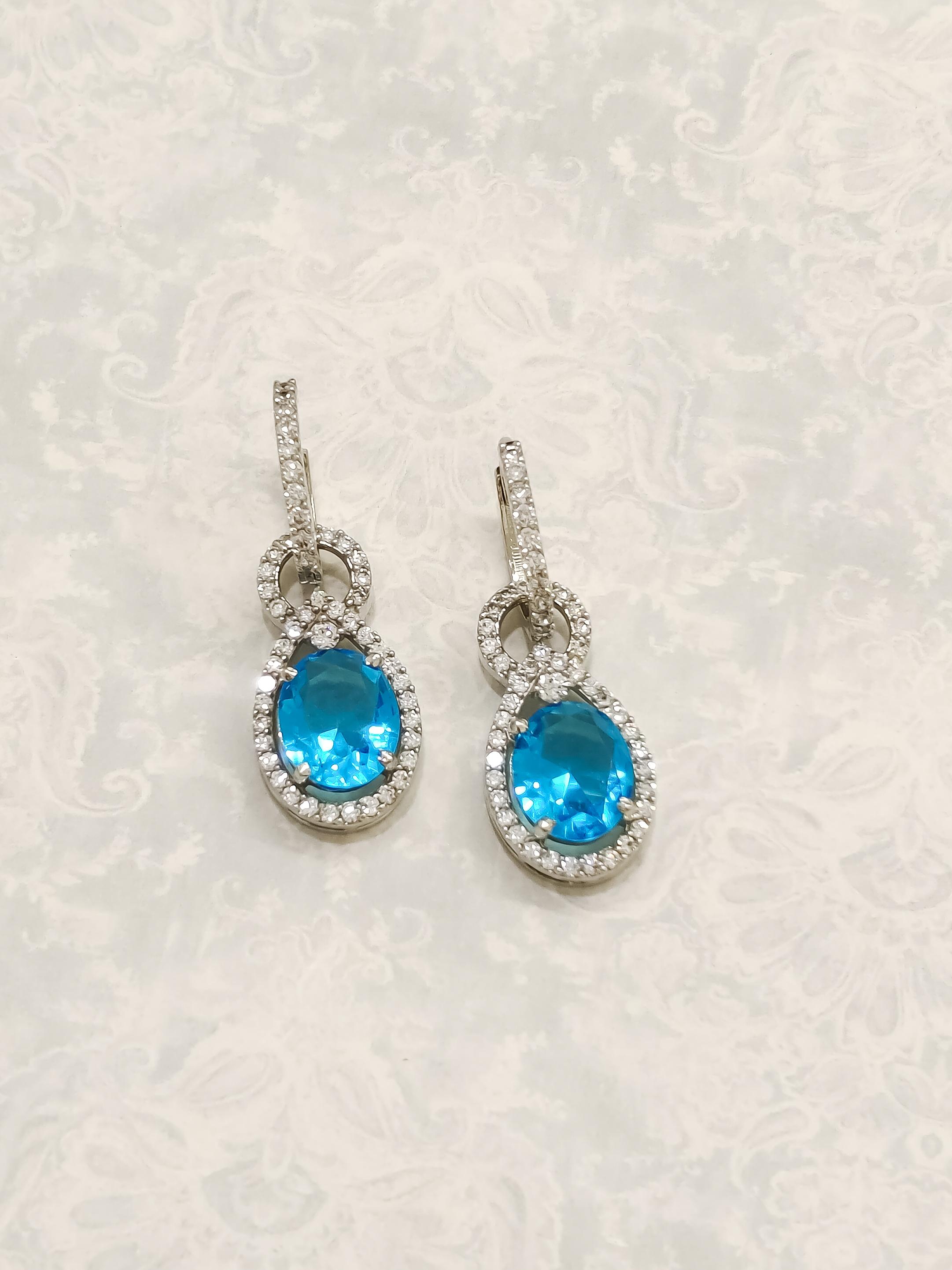 Colorful CZ Earrings