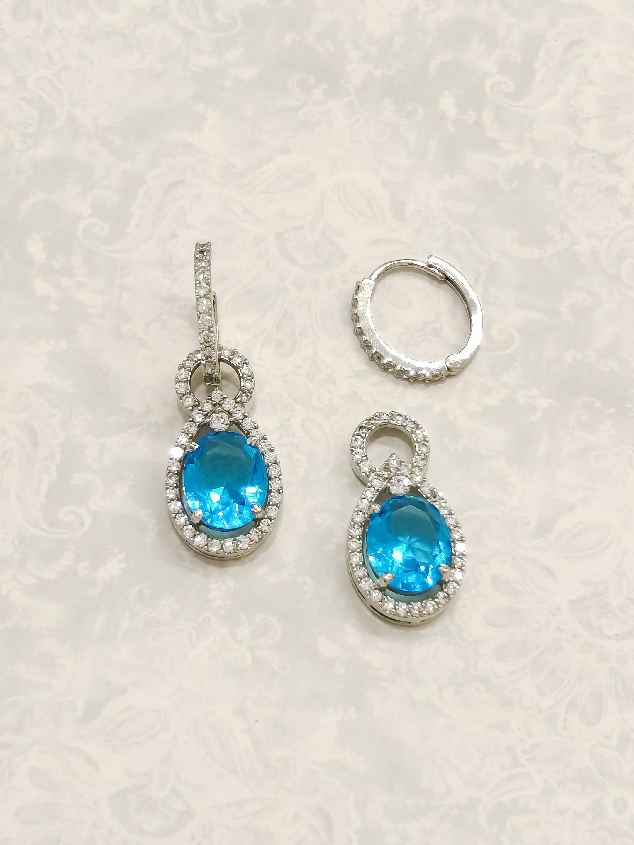 Colorful CZ Earrings