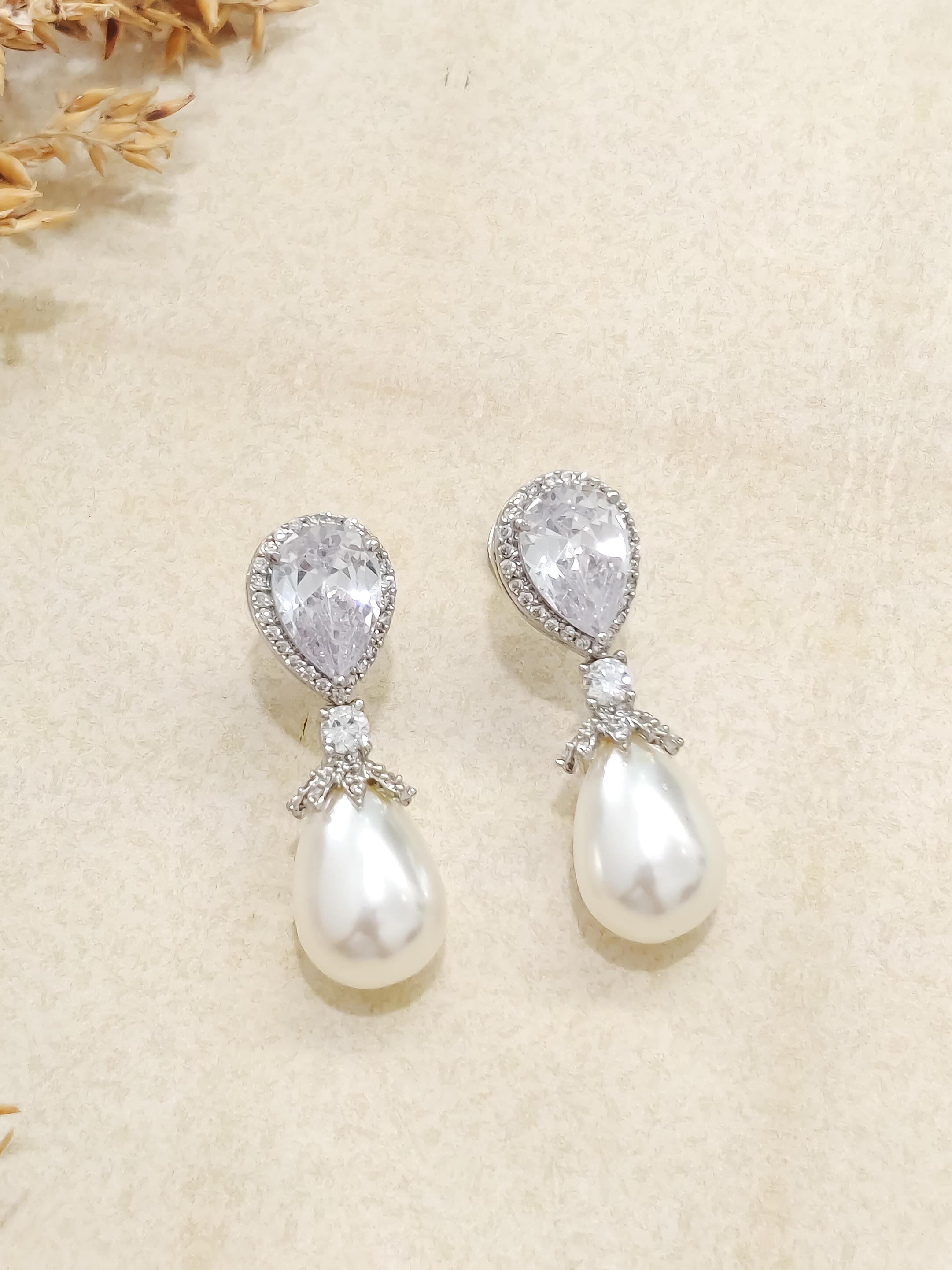 Colorful Pearl Drop Earrings