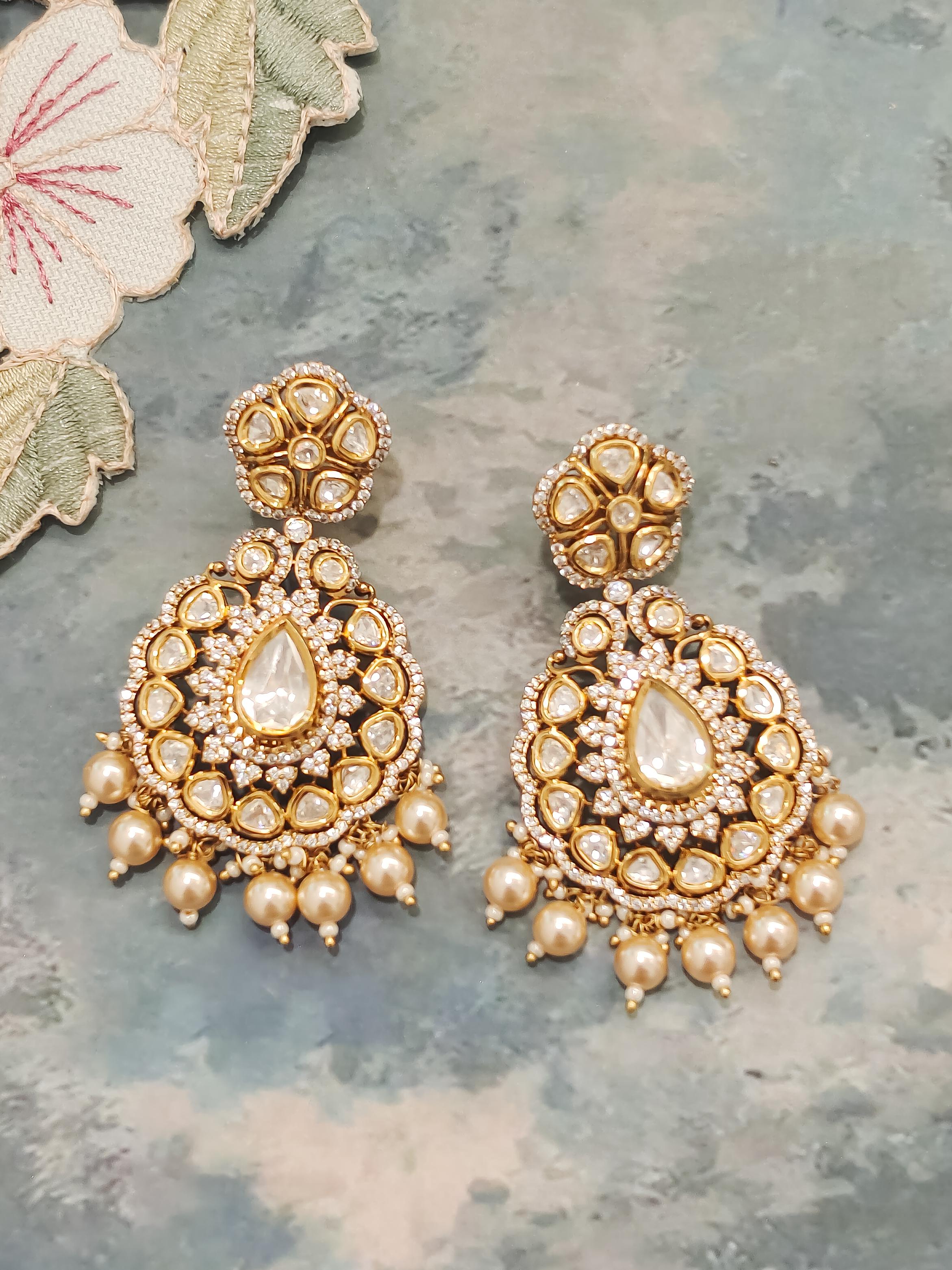 Deepika Kundan Earrings
