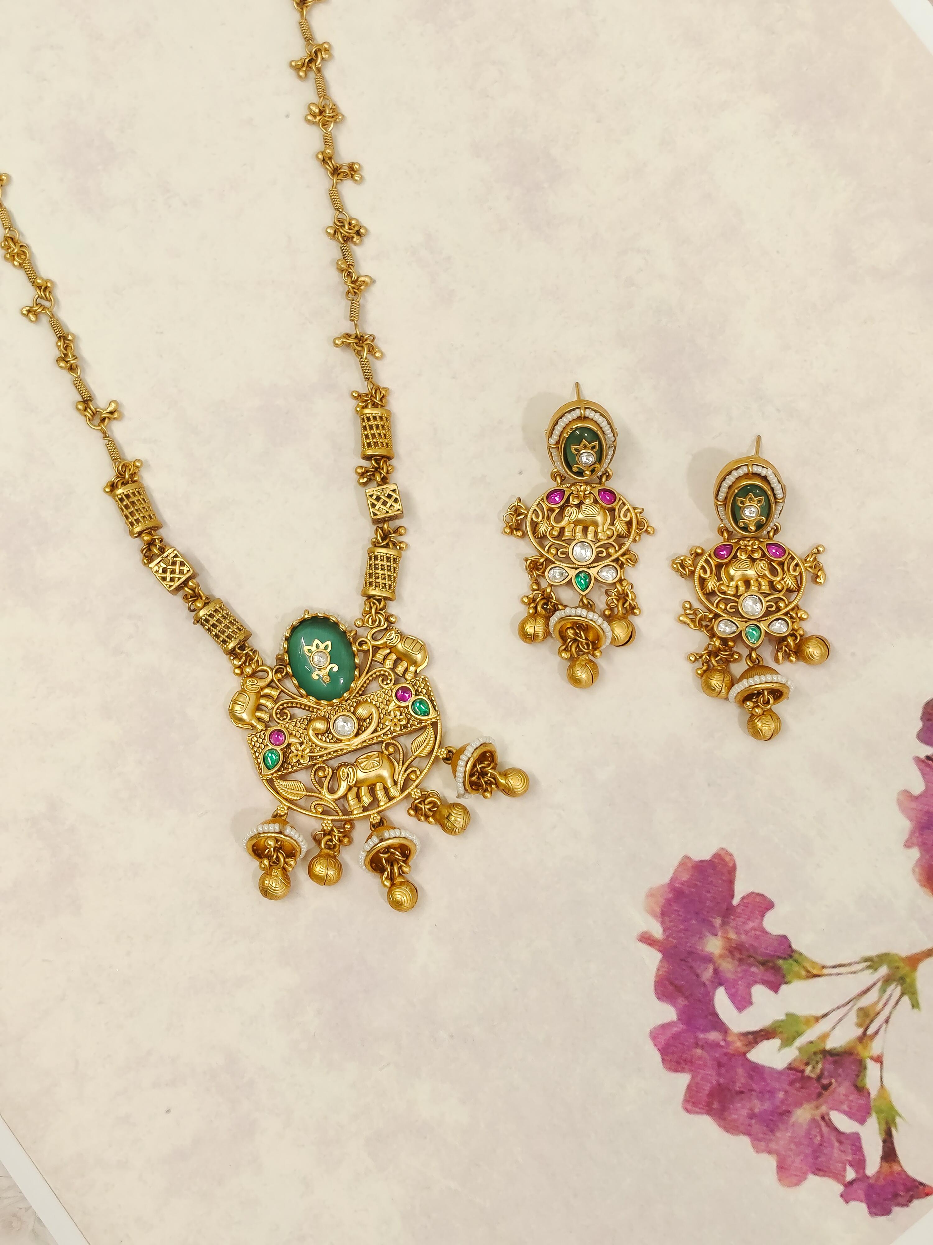 Saraswati Temple Necklace