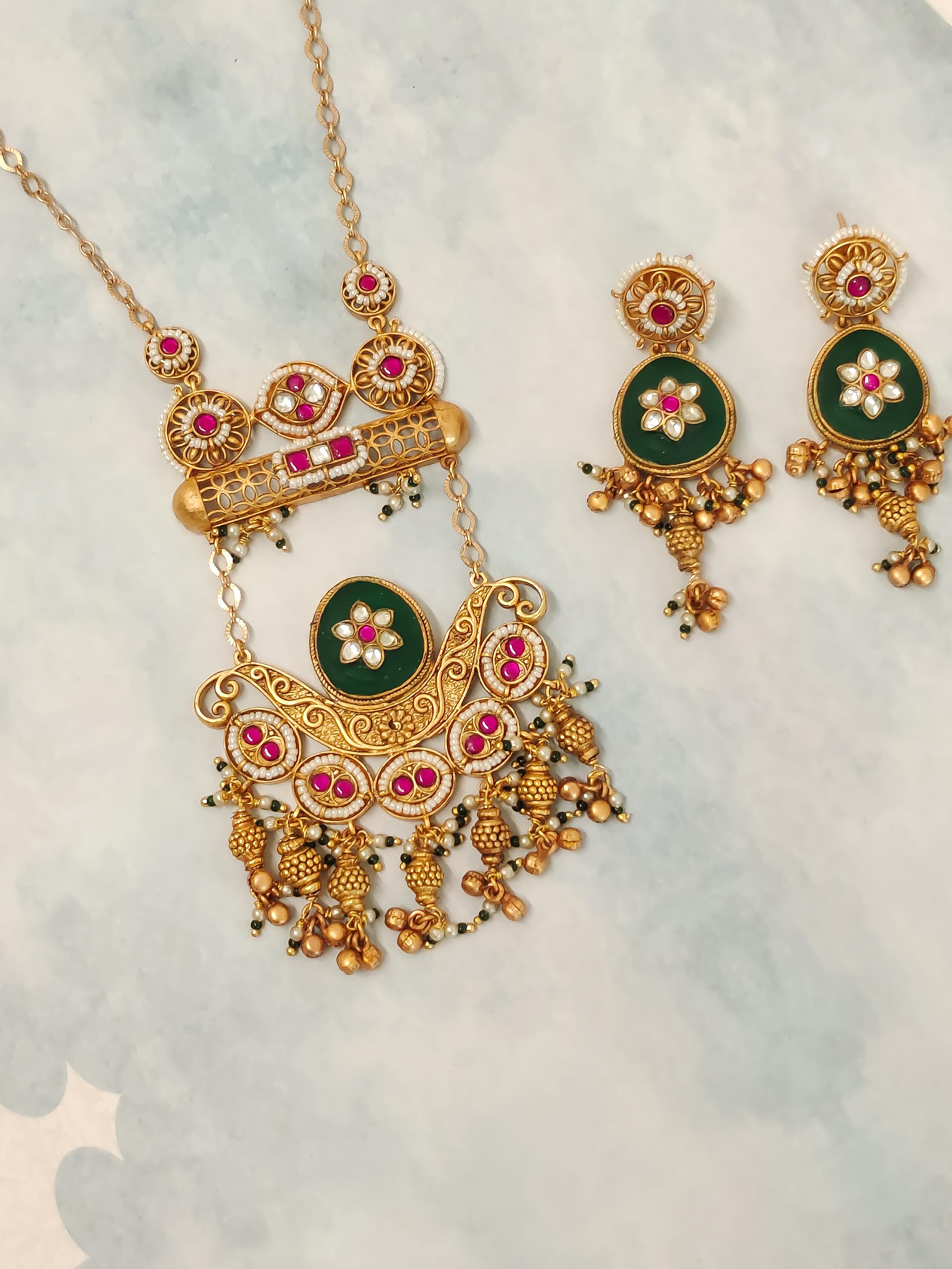 Rashmika Temple Necklace