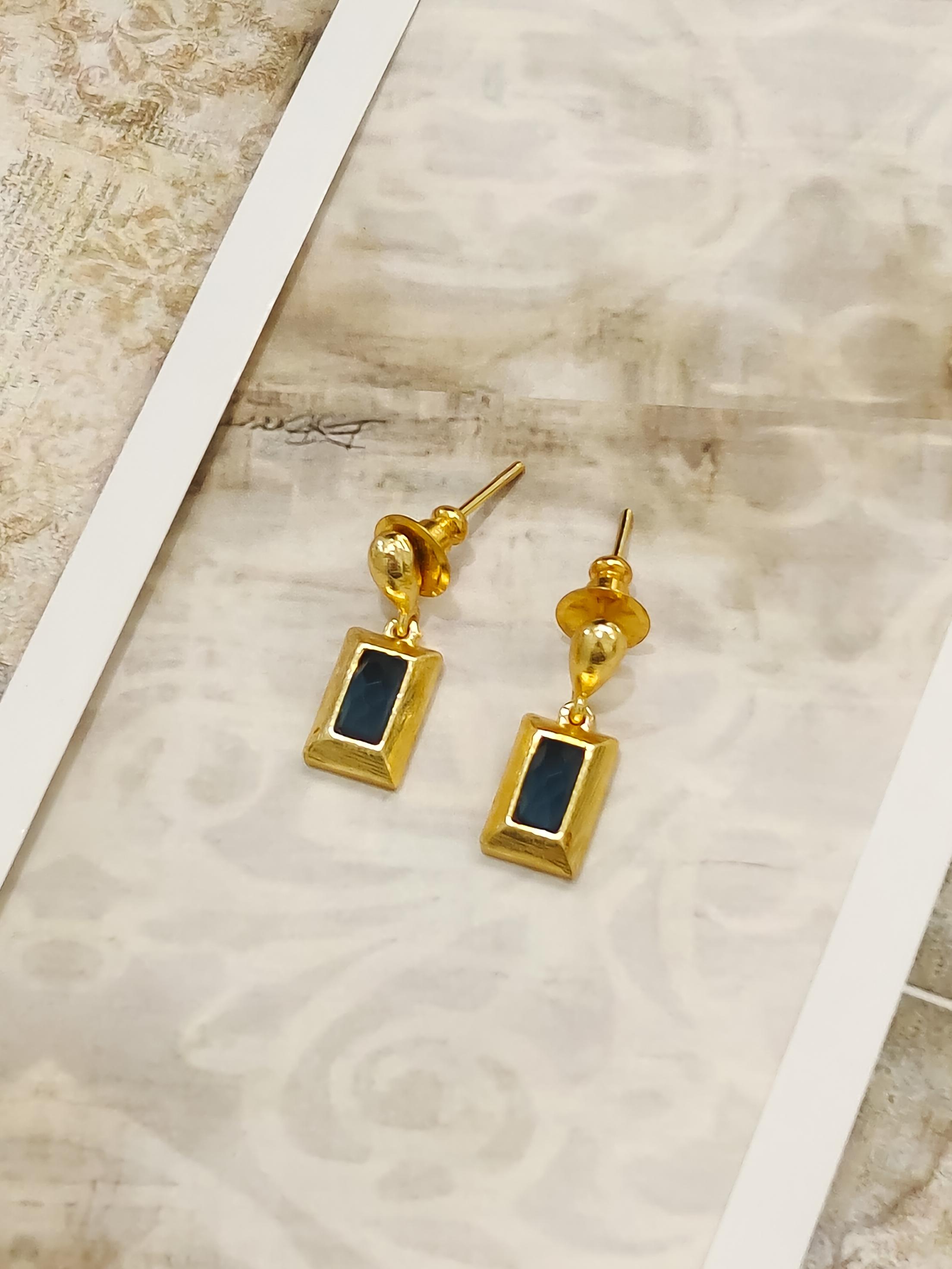 Aura Gem Drop Earring
