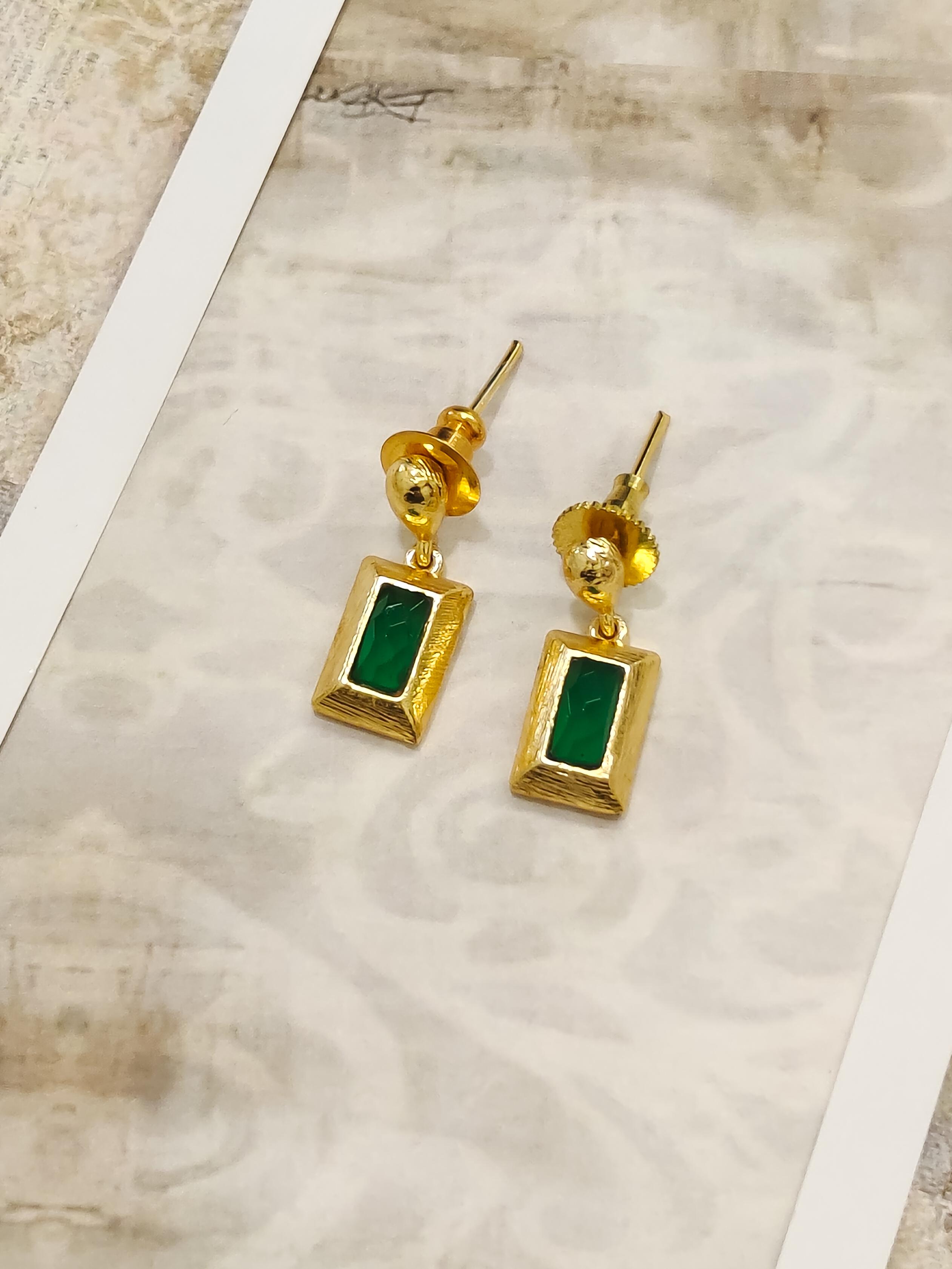 Aura Gem Drop Earring