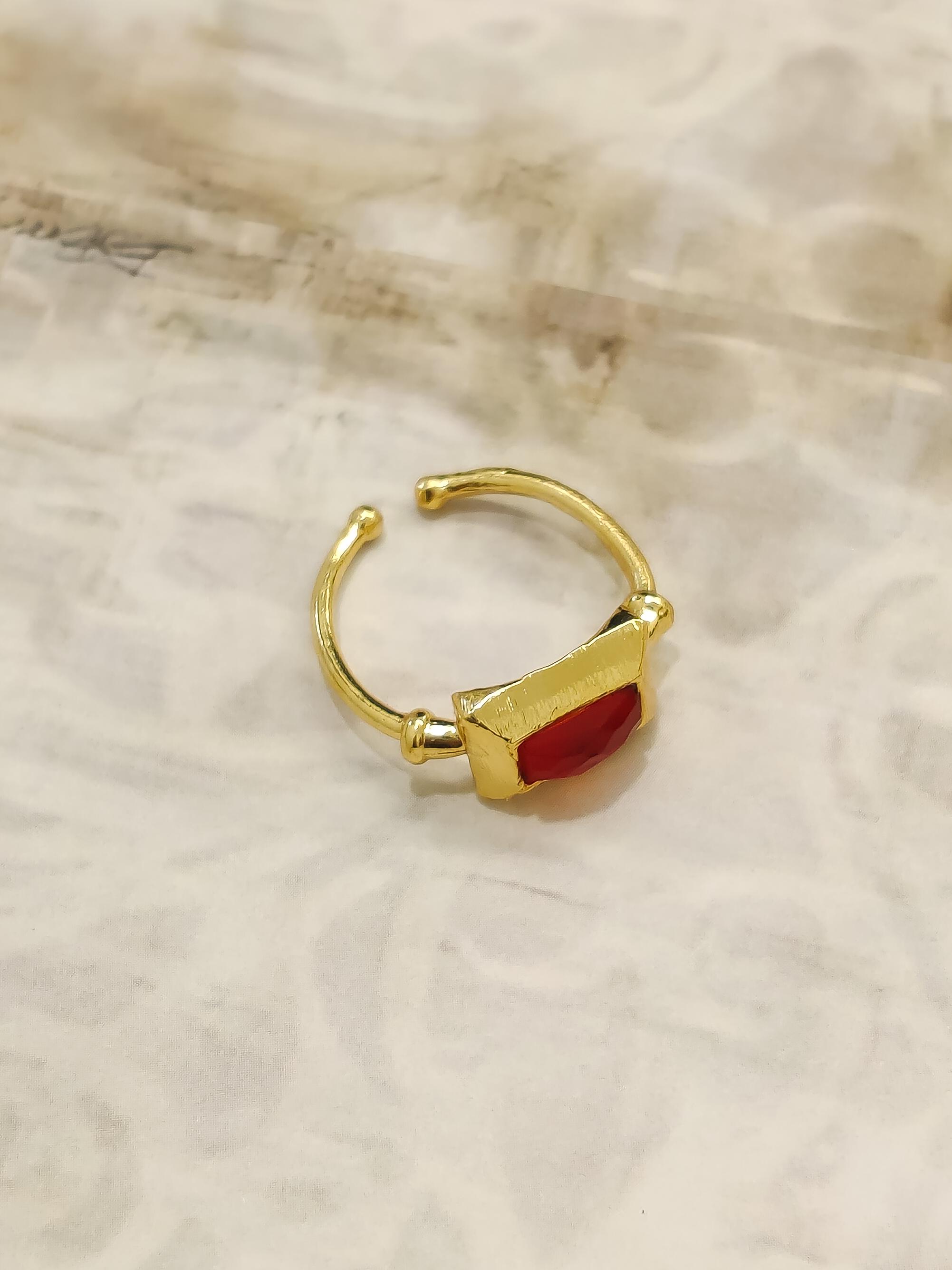Aura Gem Drop Ring