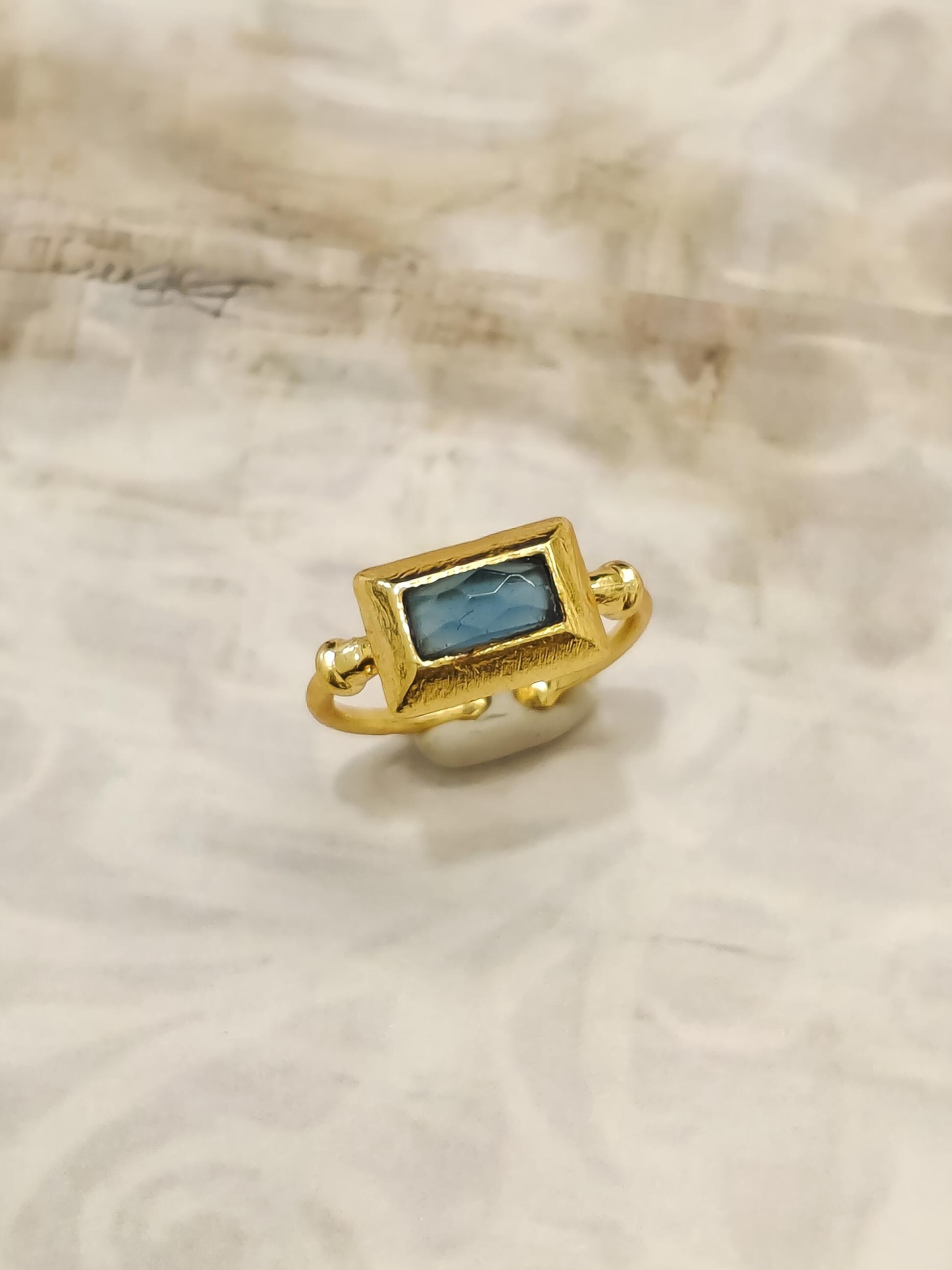 Aura Gem Drop Ring