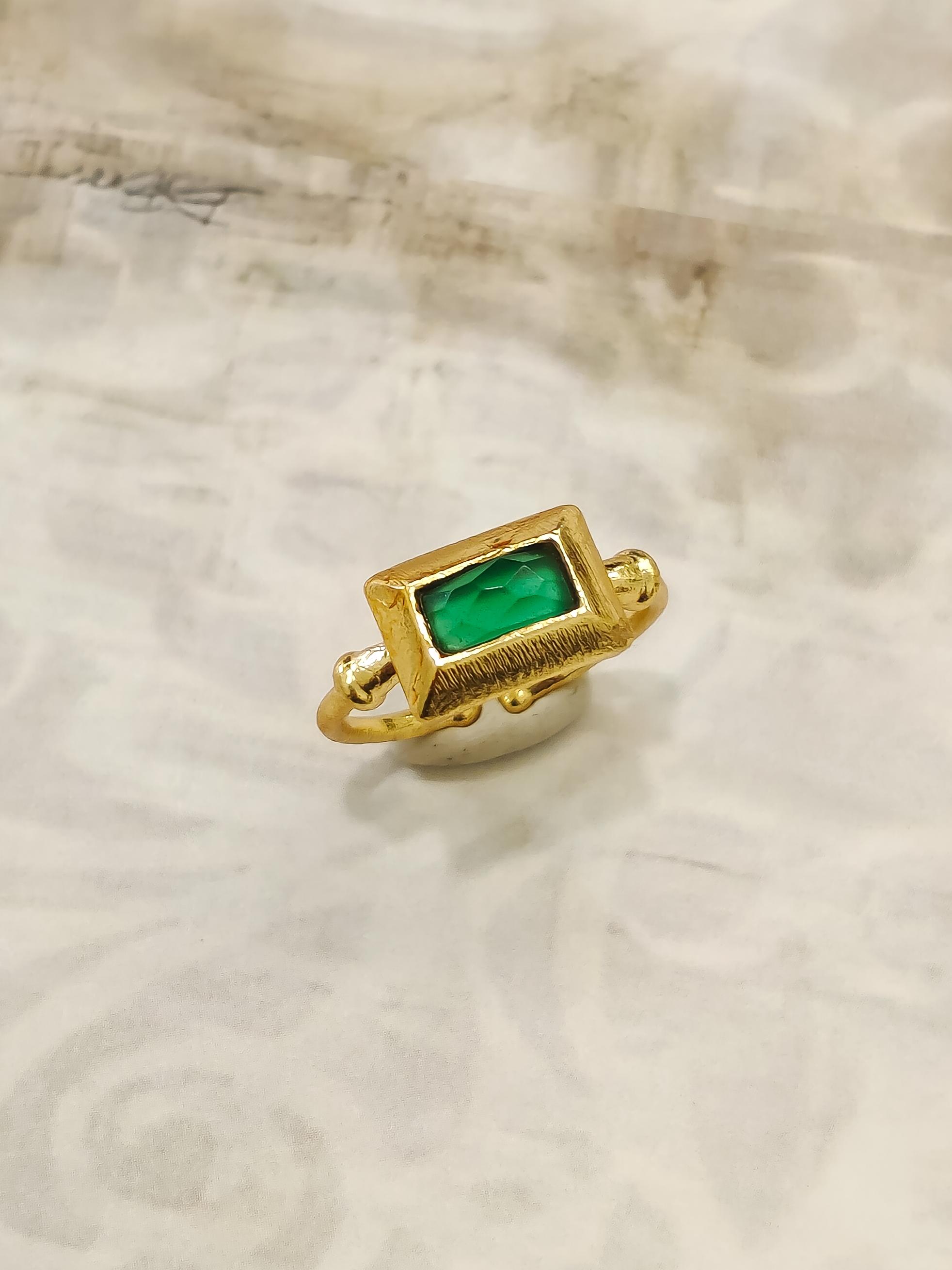 Aura Gem Drop Ring