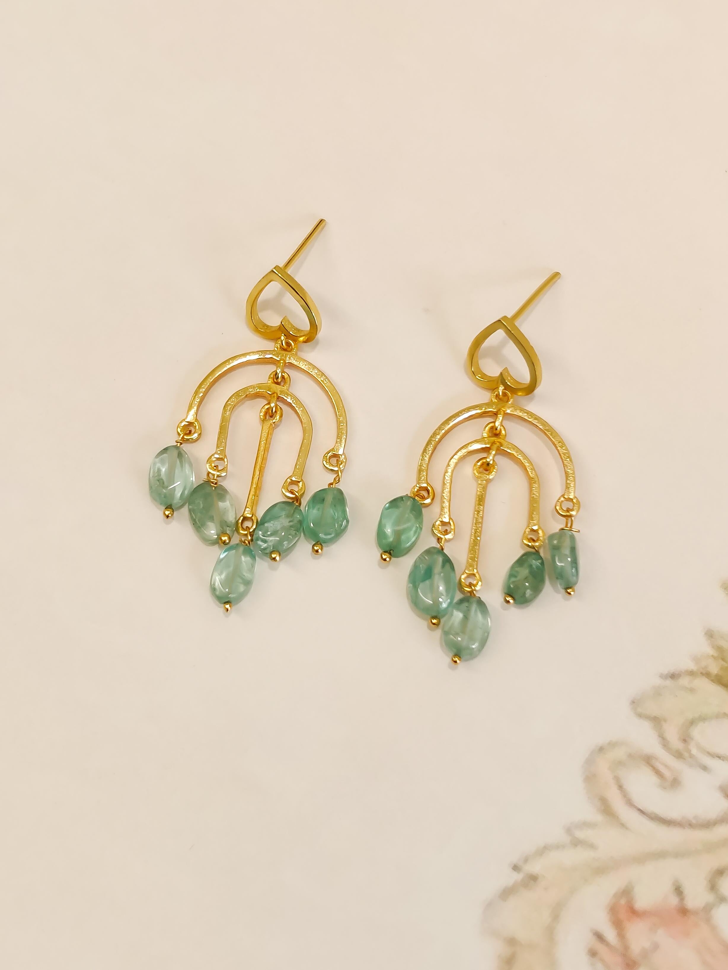 Iris Arch Drop Earrings