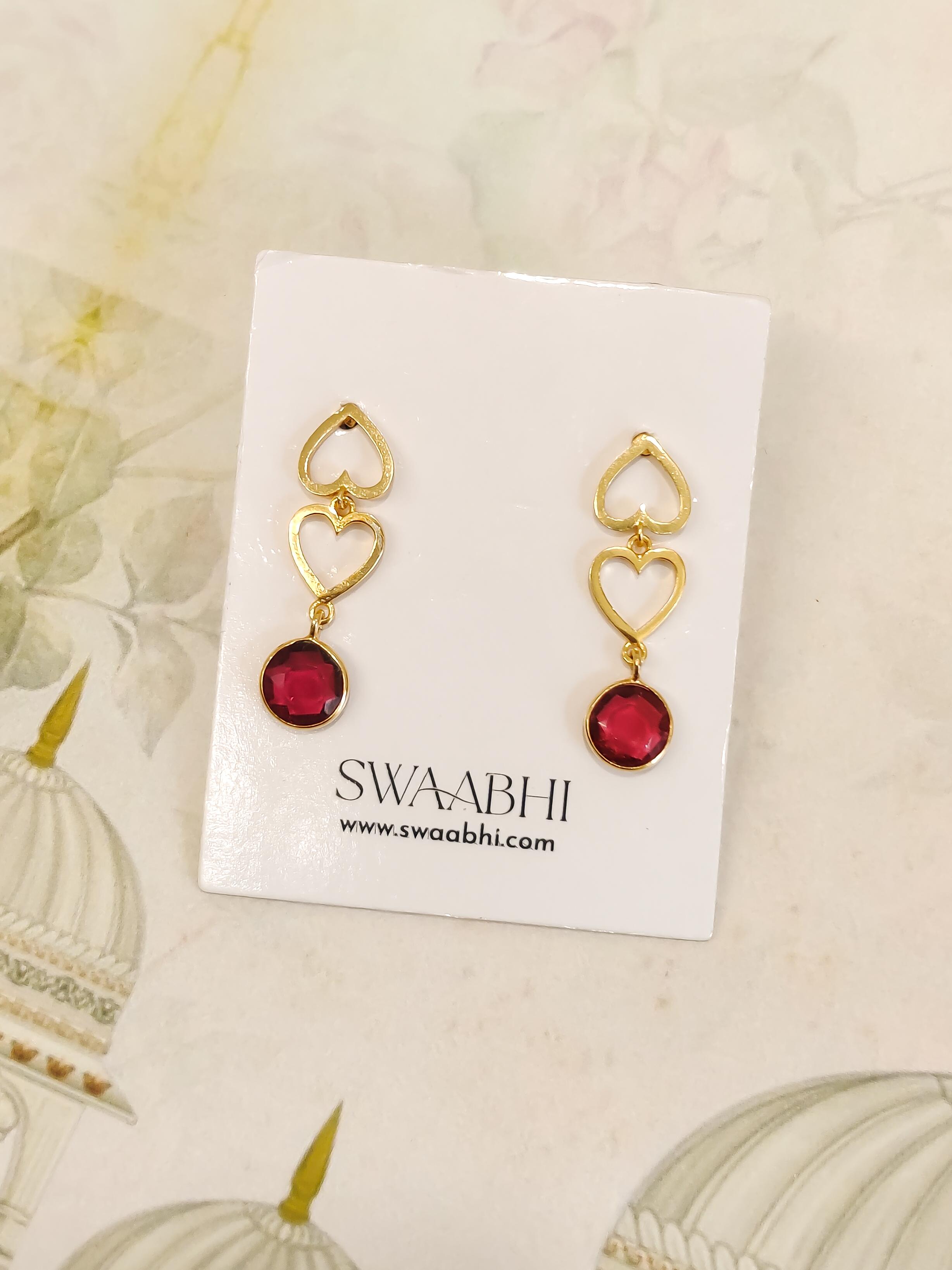 Twin Heart Earrings