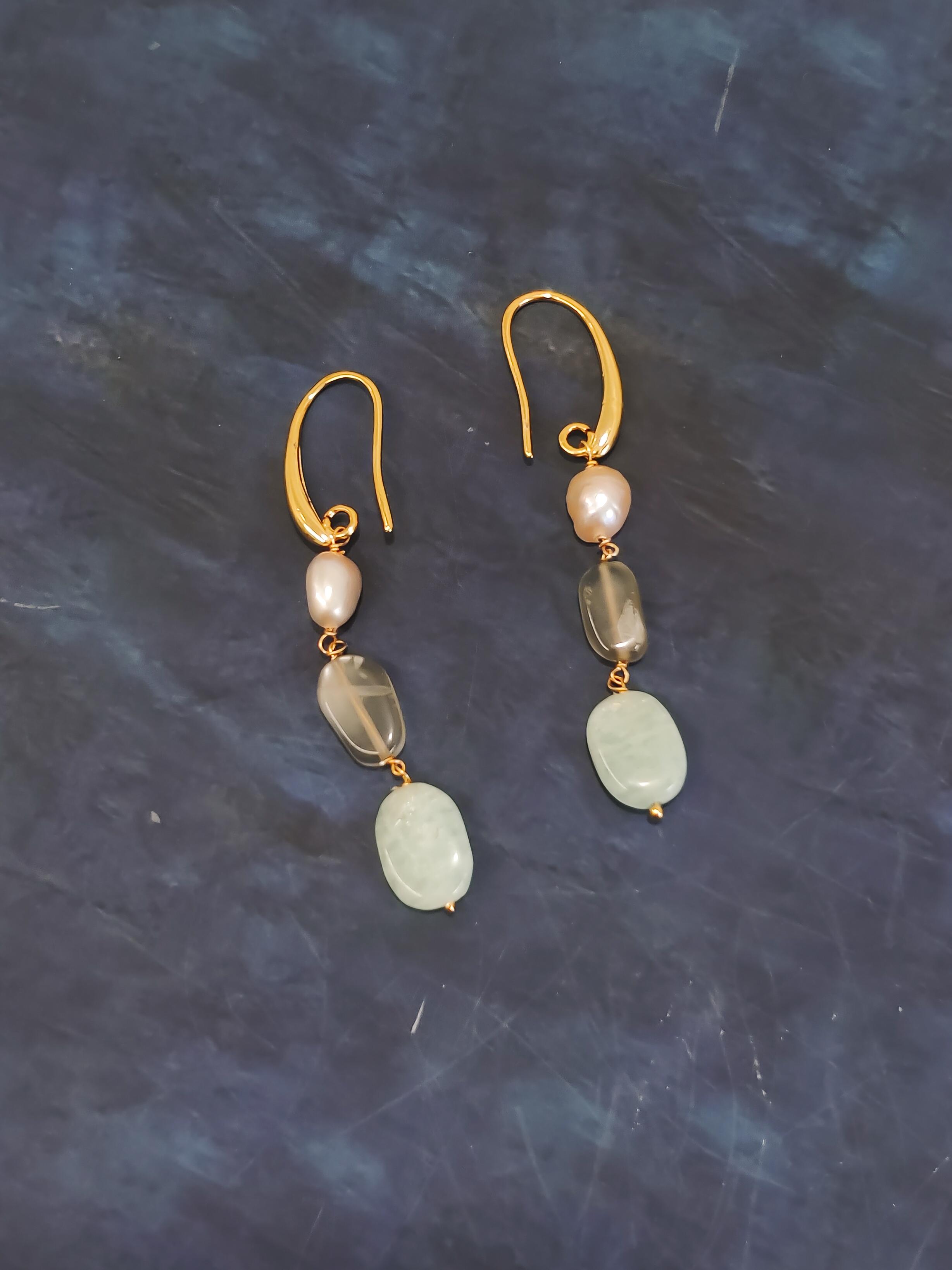 Luna Mist Cascade Earring