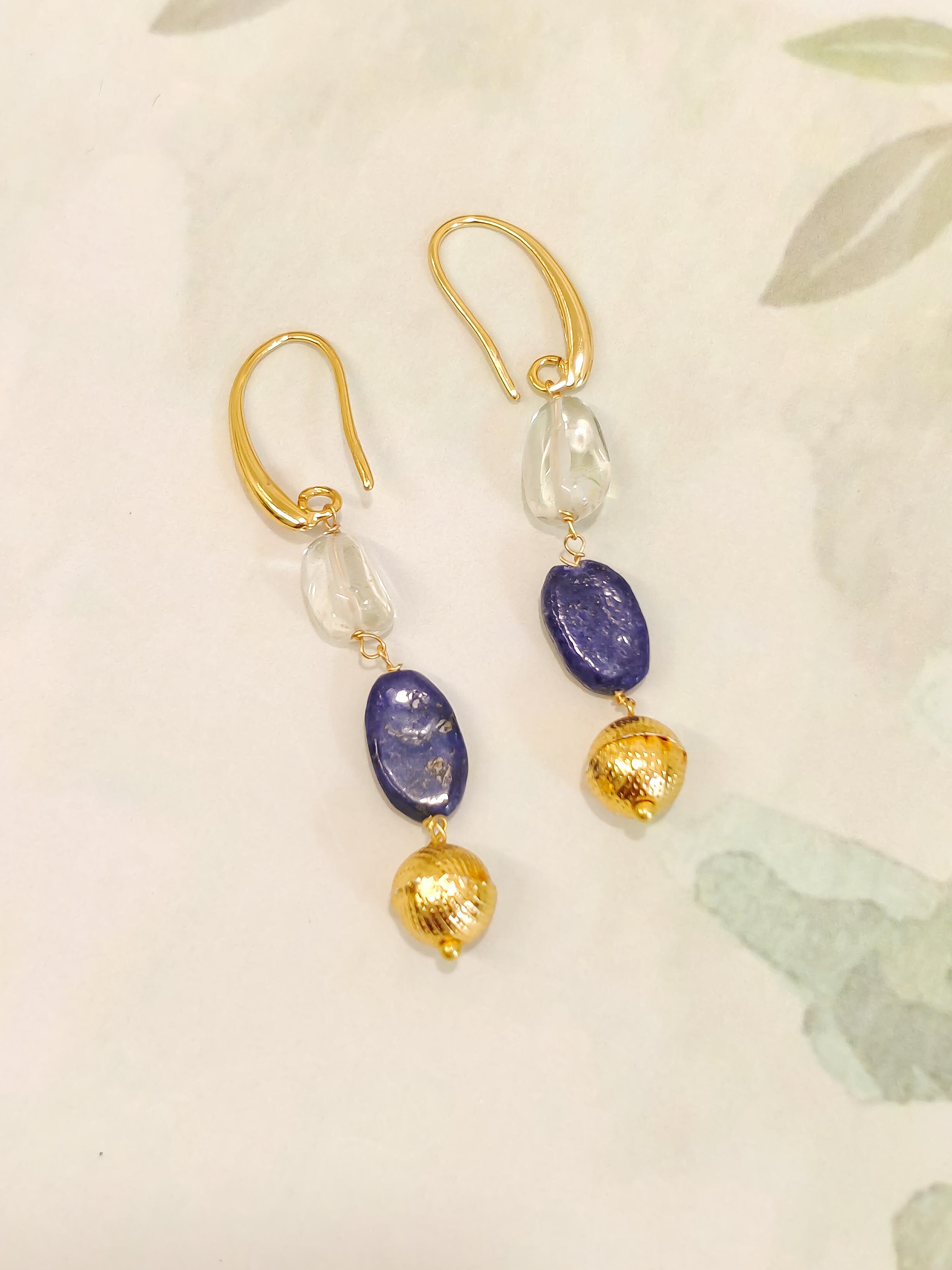 Blue Drift Dangler Earrings