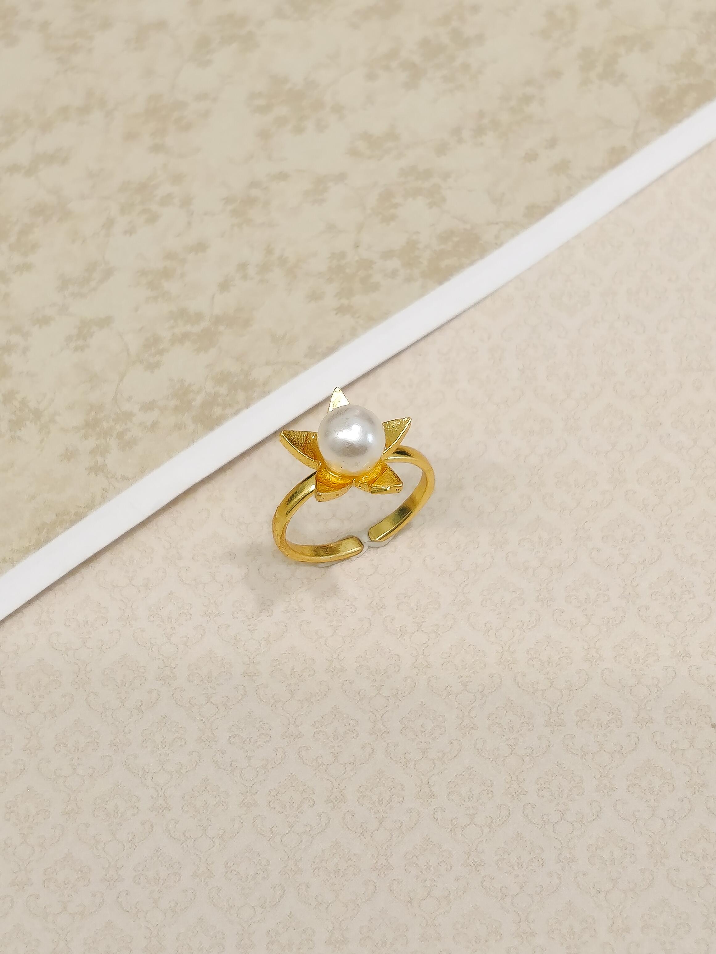 Sunlit Pearl Ring