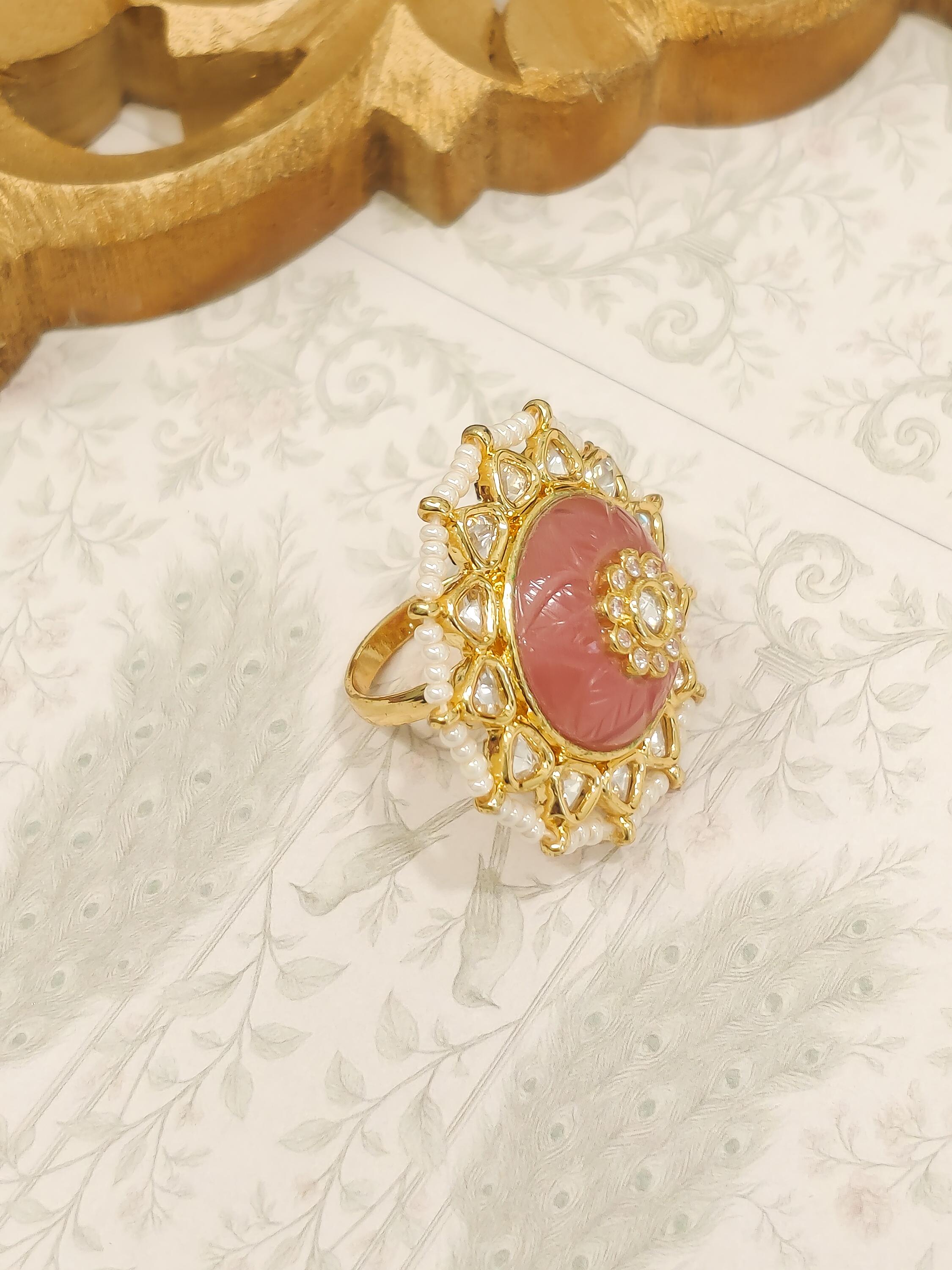 Malini Kundan Ring