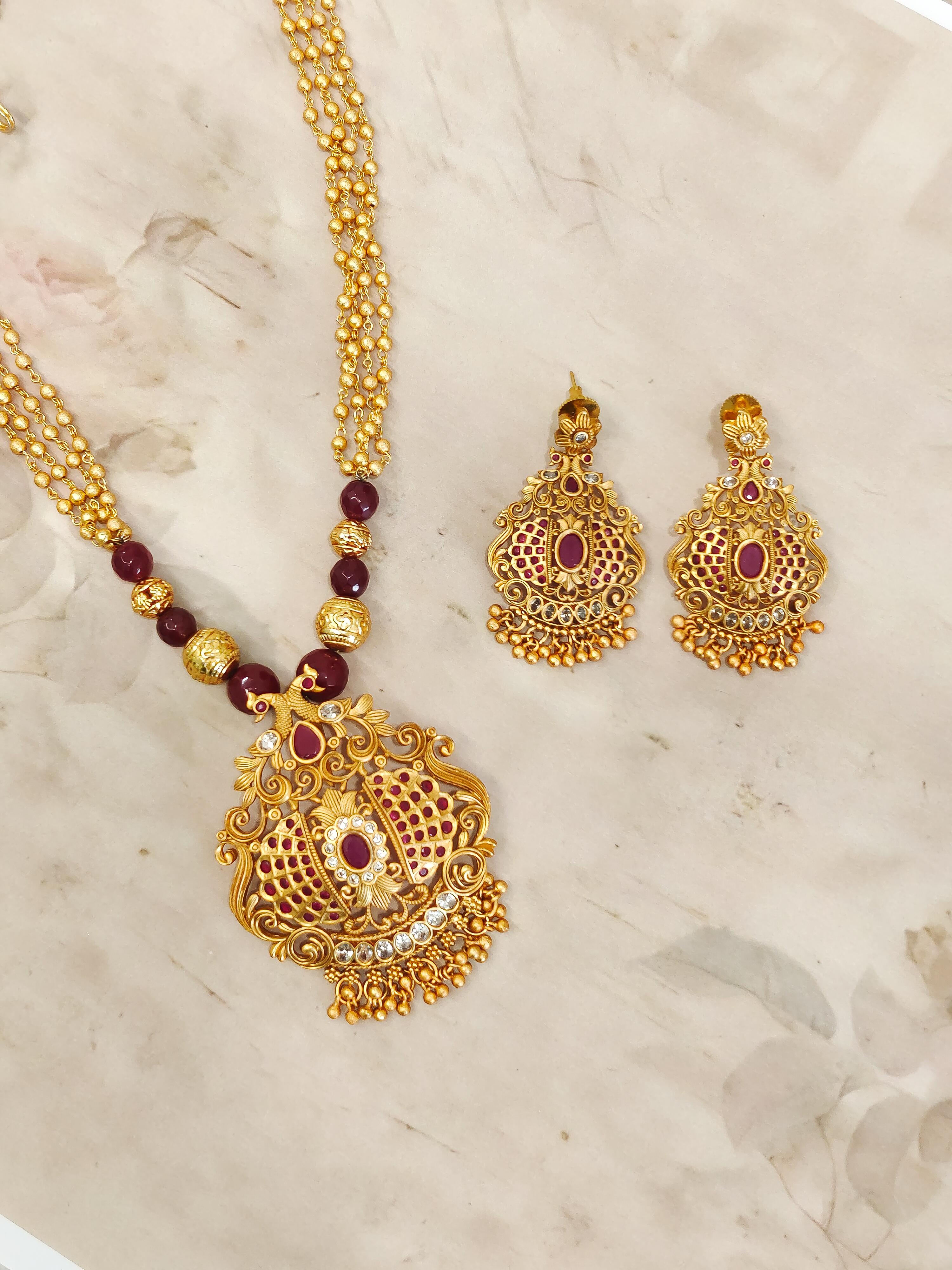 Tanvi Temple Necklace