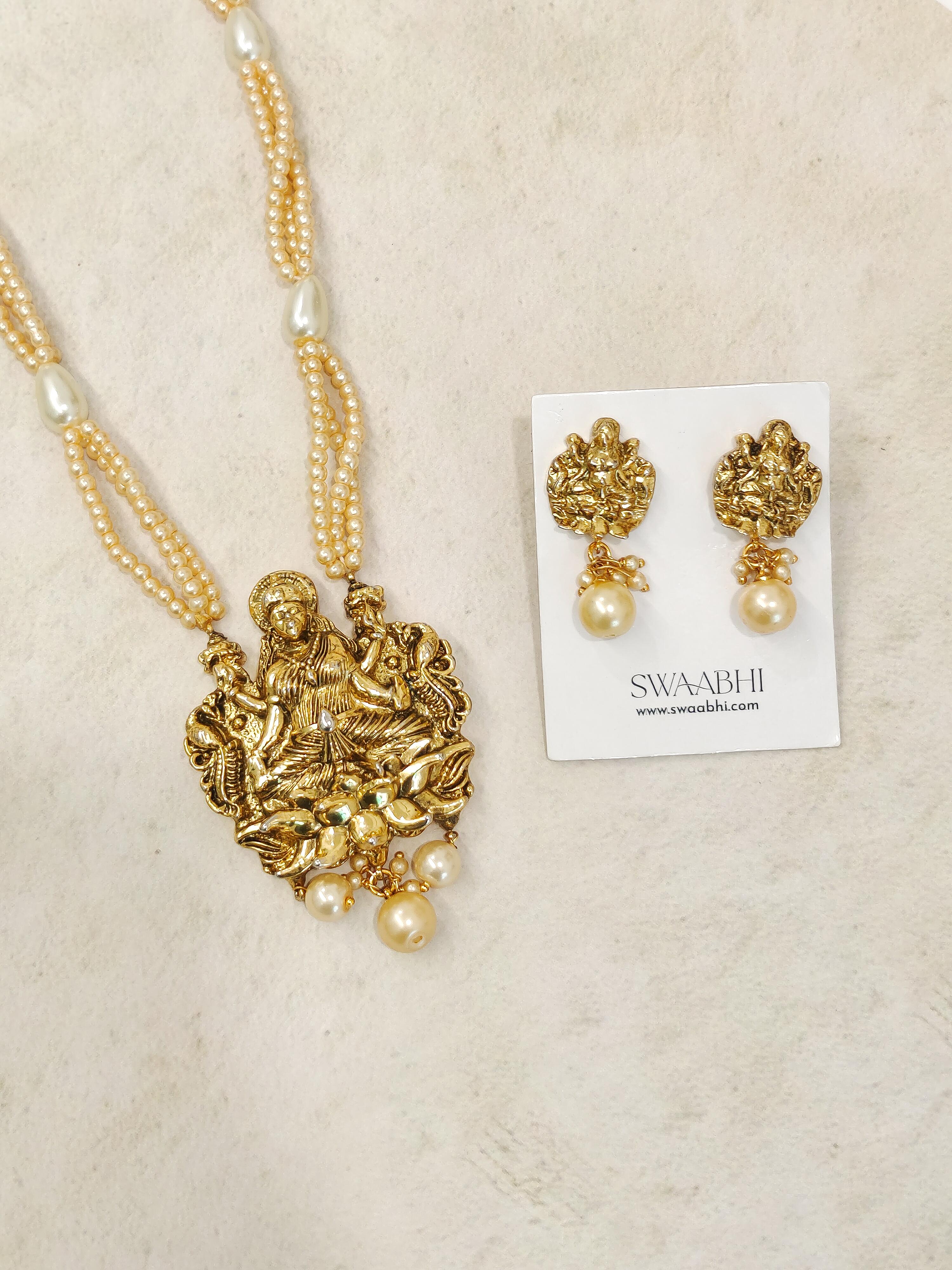 Devi Pearl Antique Necklace
