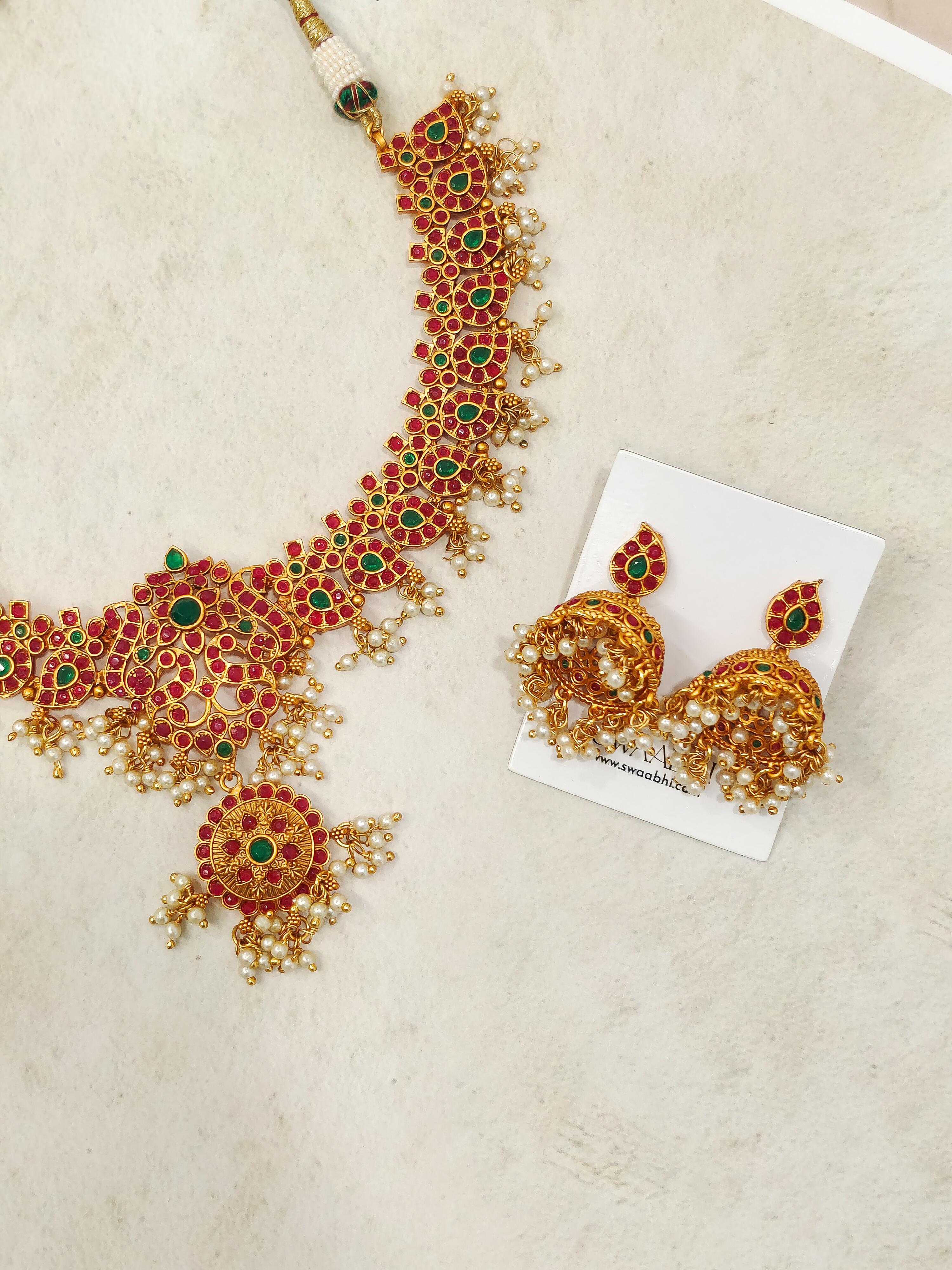 Ananya Temple Necklace Set
