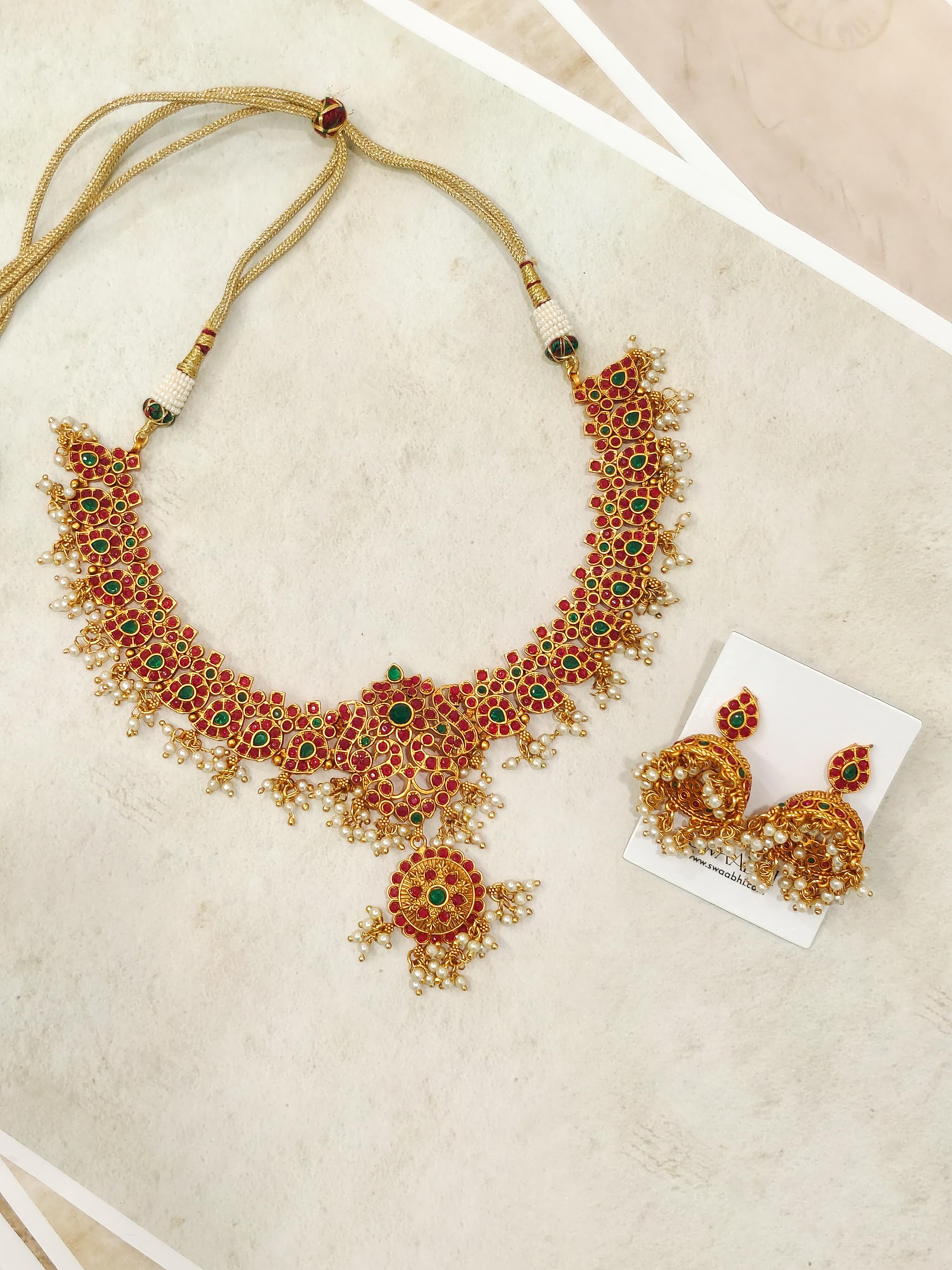 Ananya Temple Necklace Set