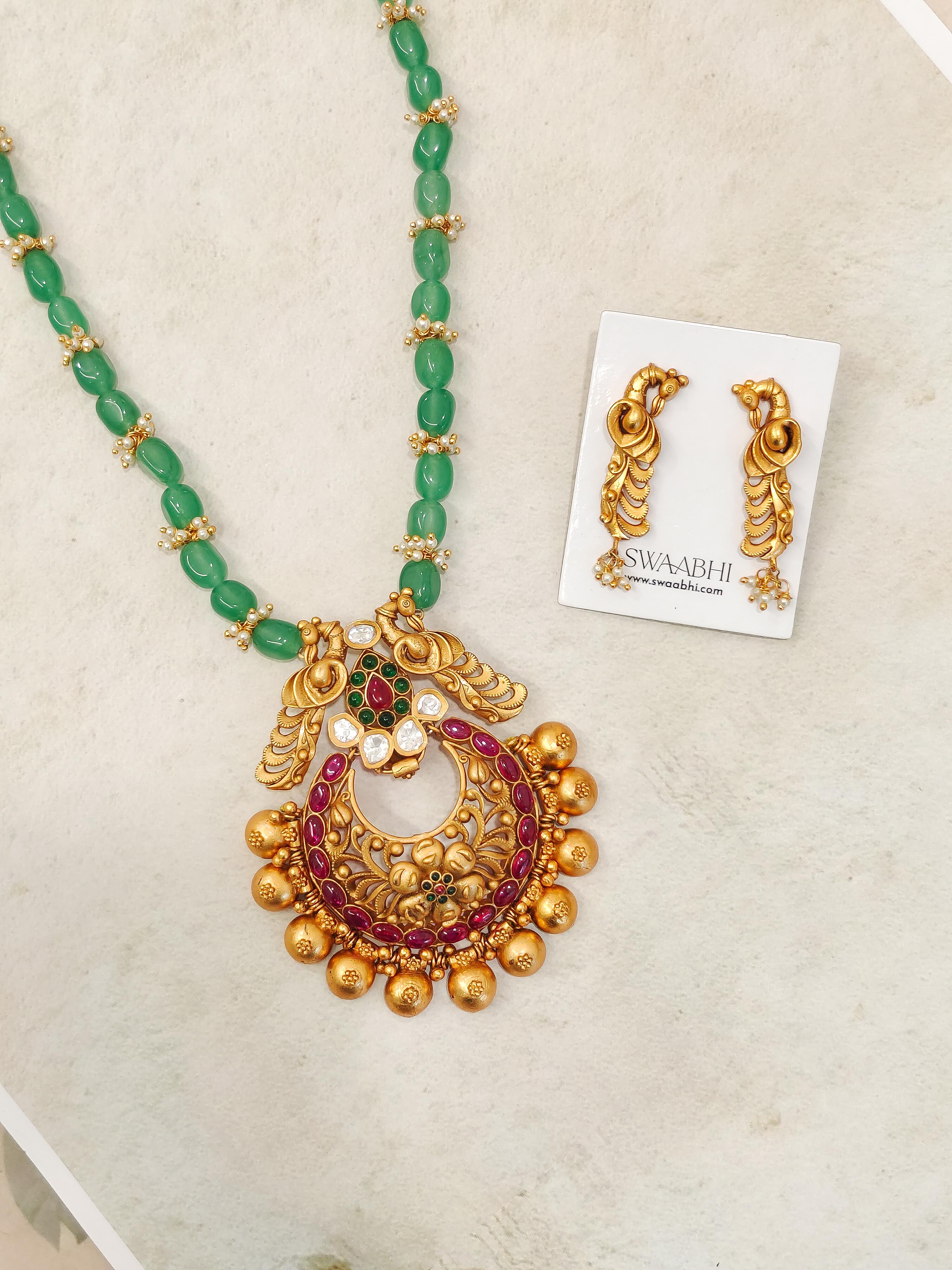 Ishita Beaded Temple Necklace Set