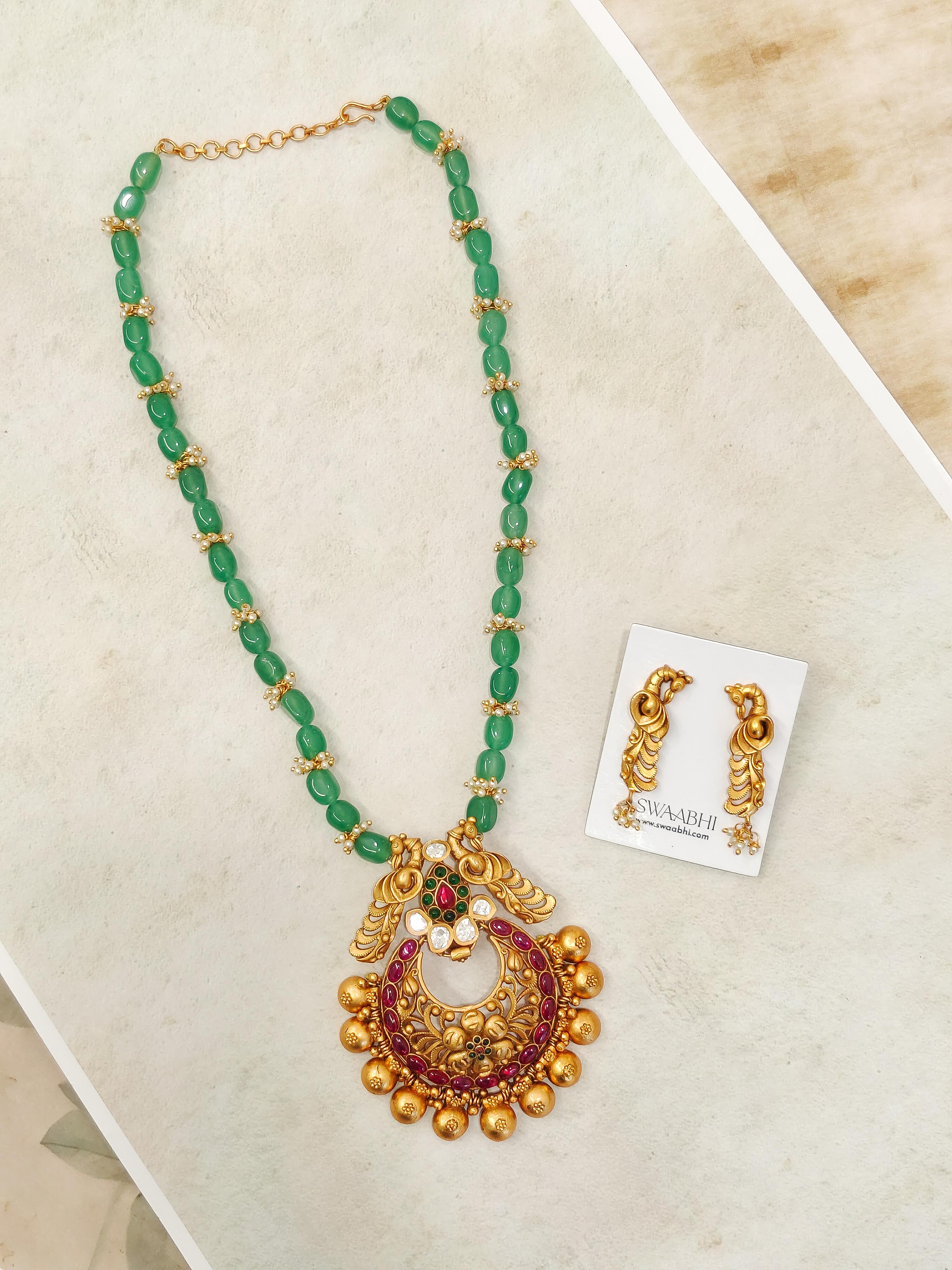 Ishita Beaded Temple Necklace Set