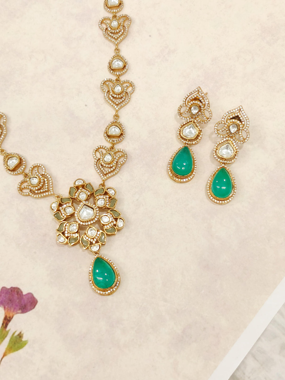 Lisa Moissanite Necklace Set