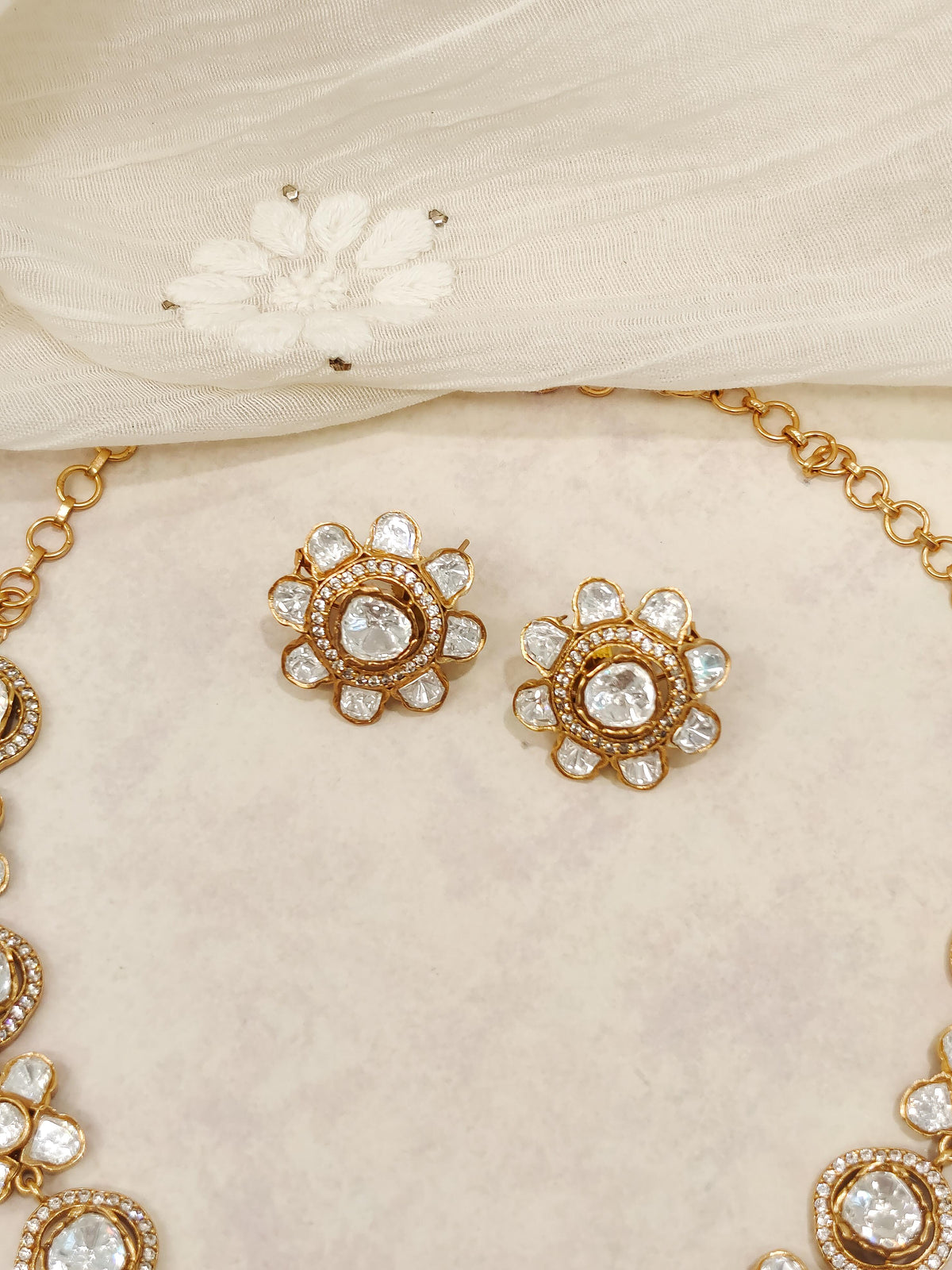 Lyra Moissanite Necklace Set