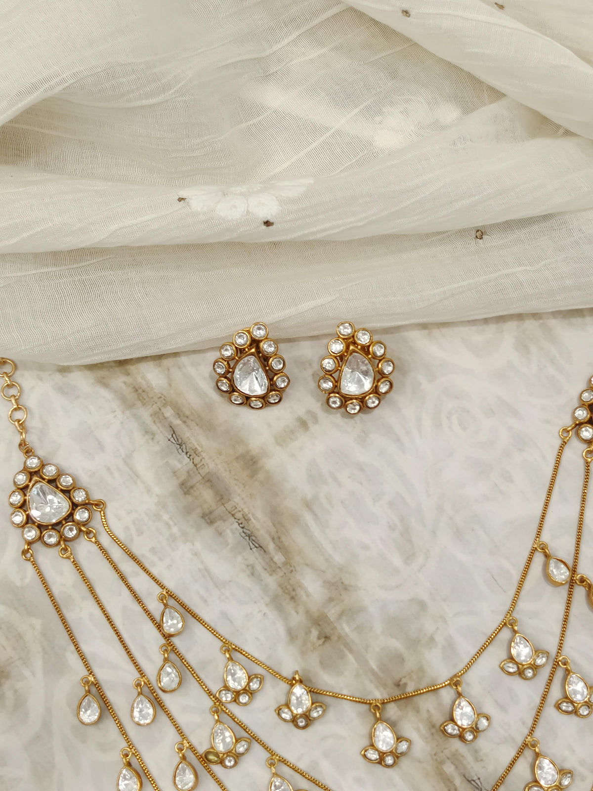 Rhea Moissanite Layered Necklace