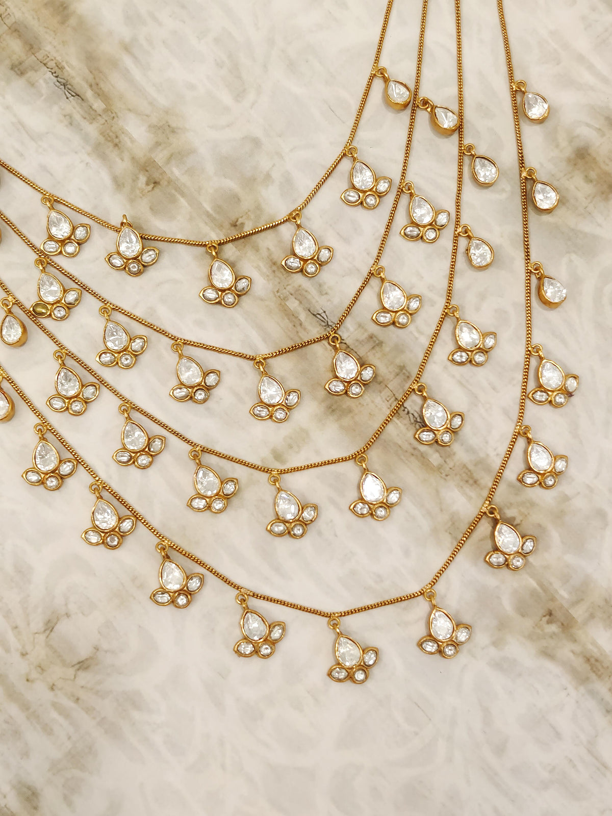 Rhea Moissanite Layered Necklace