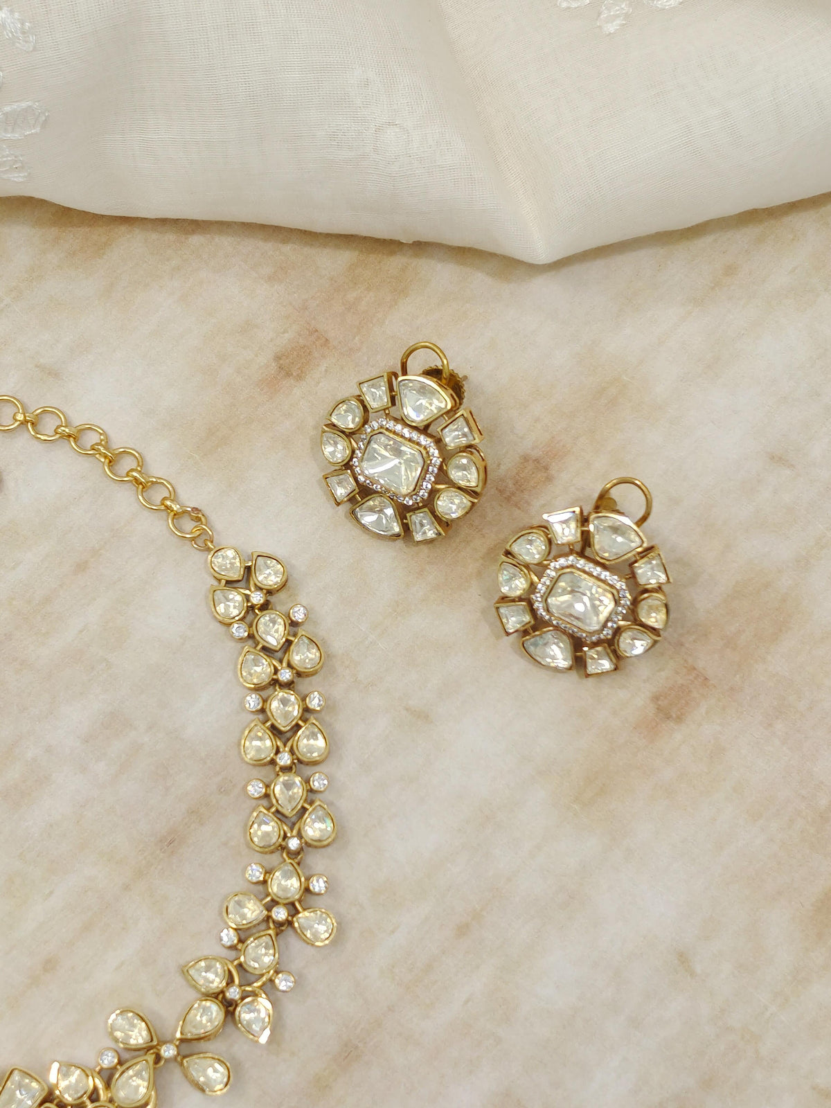 Maira Kundan Polki Necklace Set