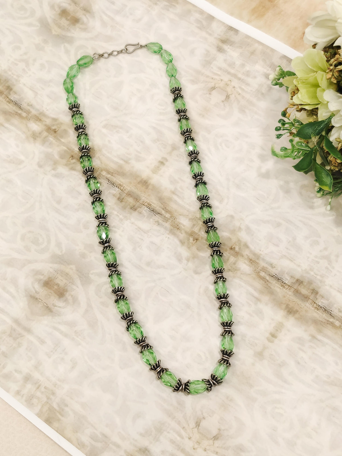 Peridot Beads Necklace