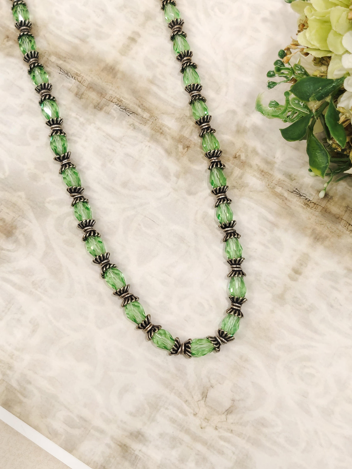 Peridot Beads Necklace