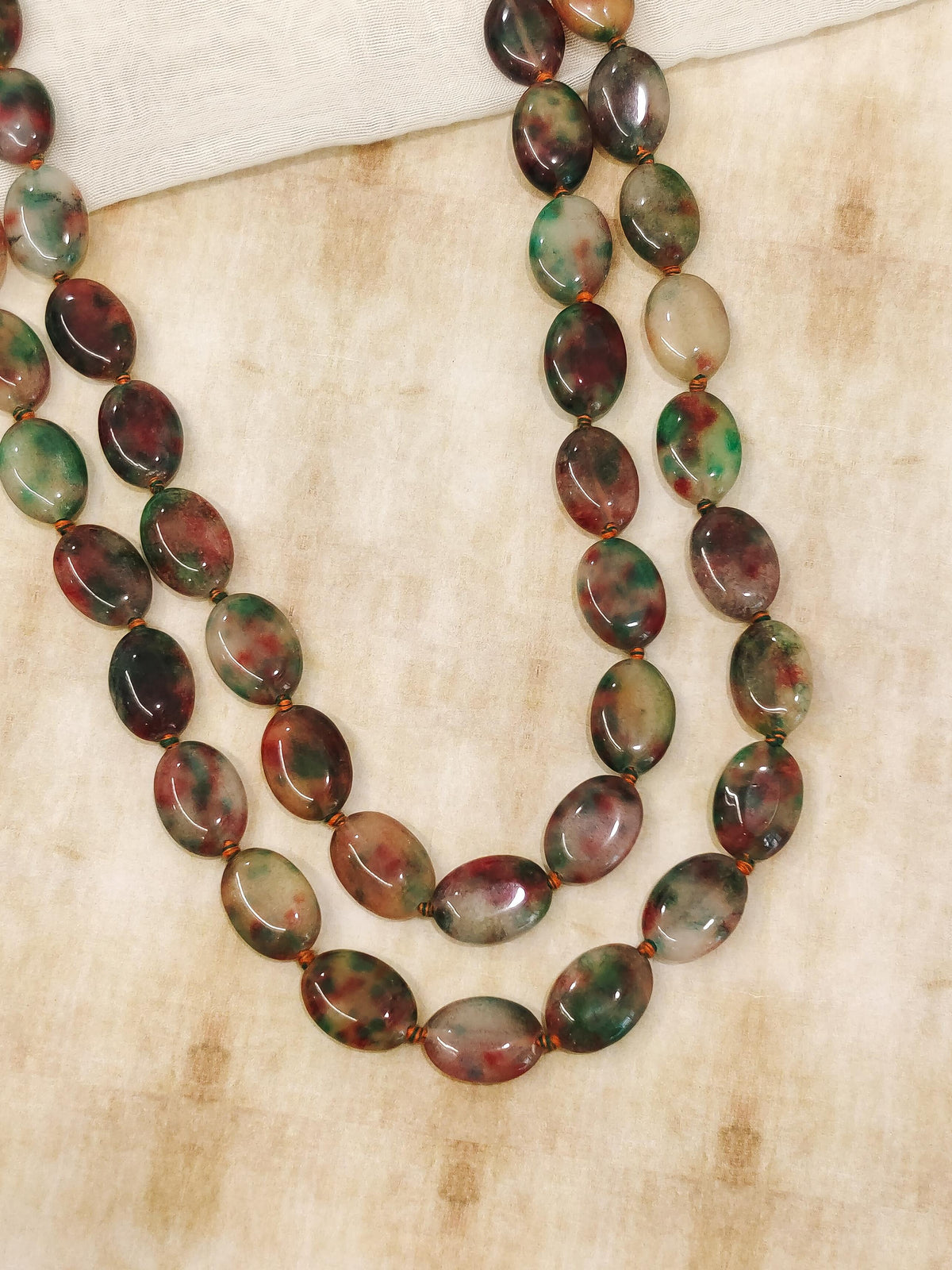 Blush & Mint Agate Necklace