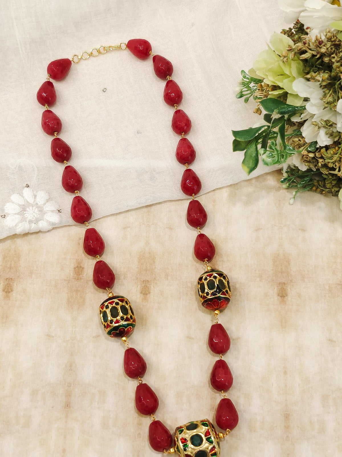 Regal Chic Beaded Necklace