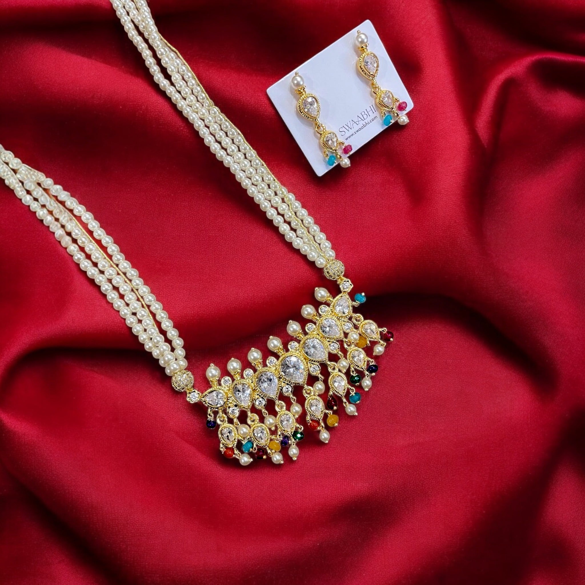 Navratna Tanmani Pearl Necklace