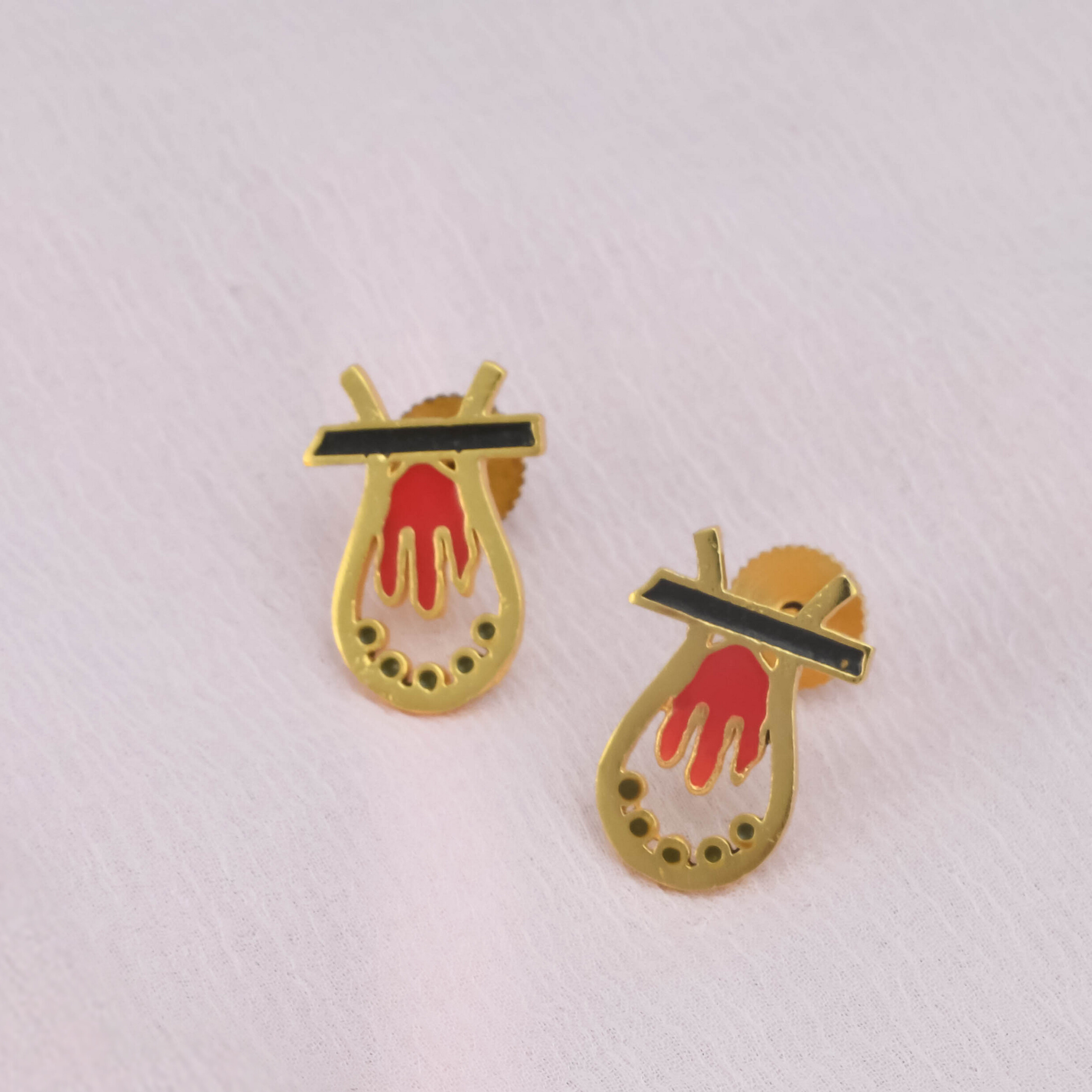 Mace Pepper and Cinnamon Earrings