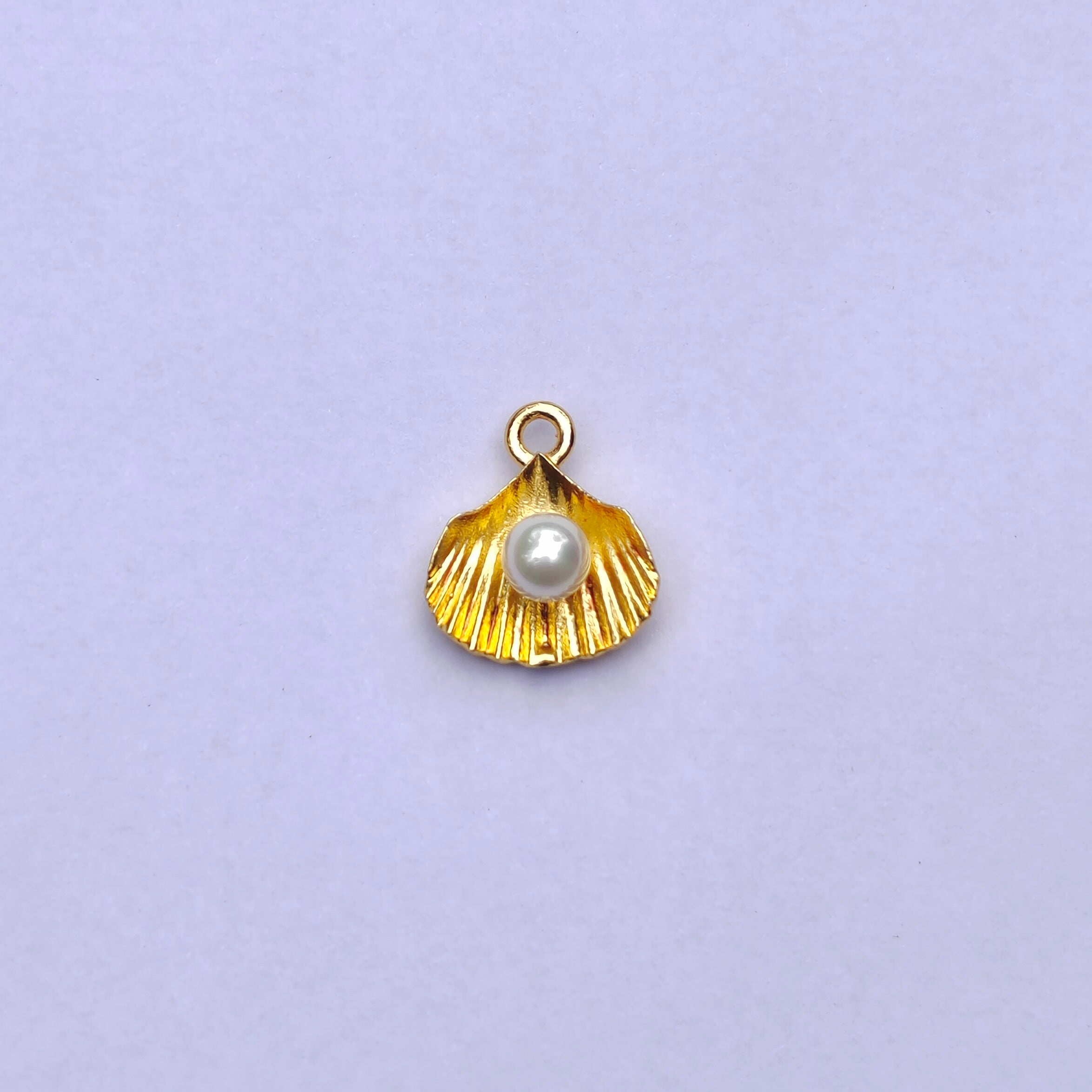 Shell With Pearl Charm