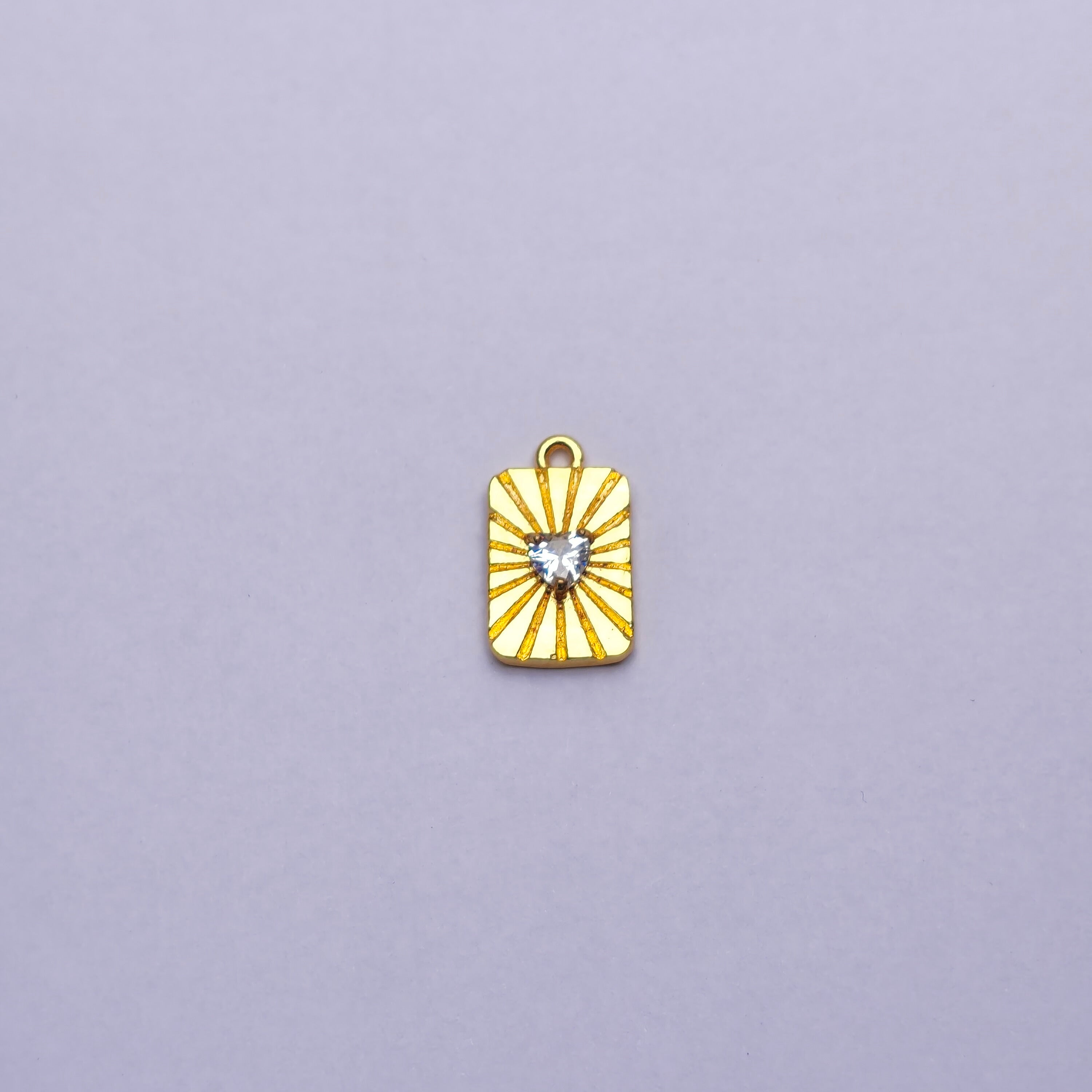 Sunshine Heart Charm
