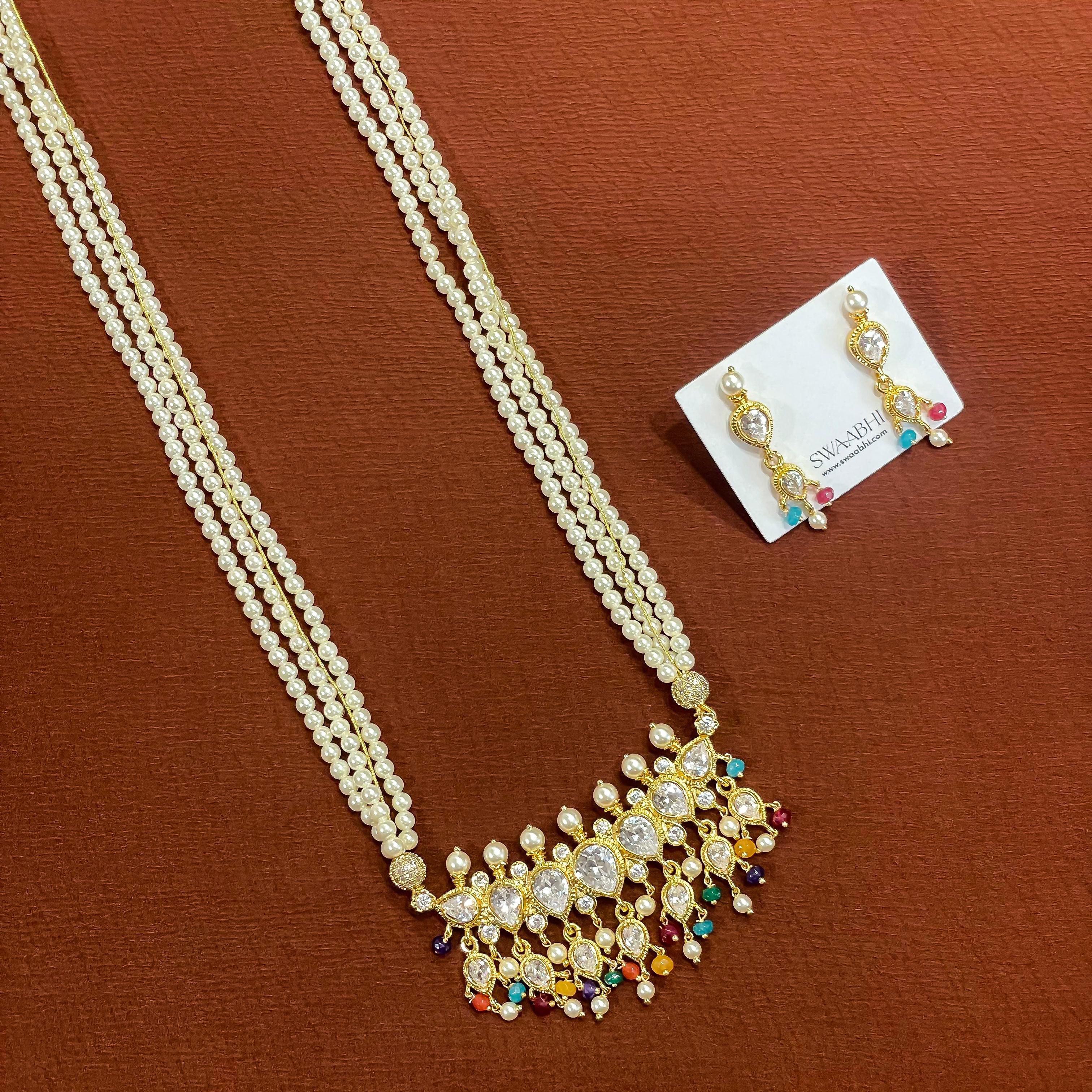 Navratna Tanmani Pearl Necklace