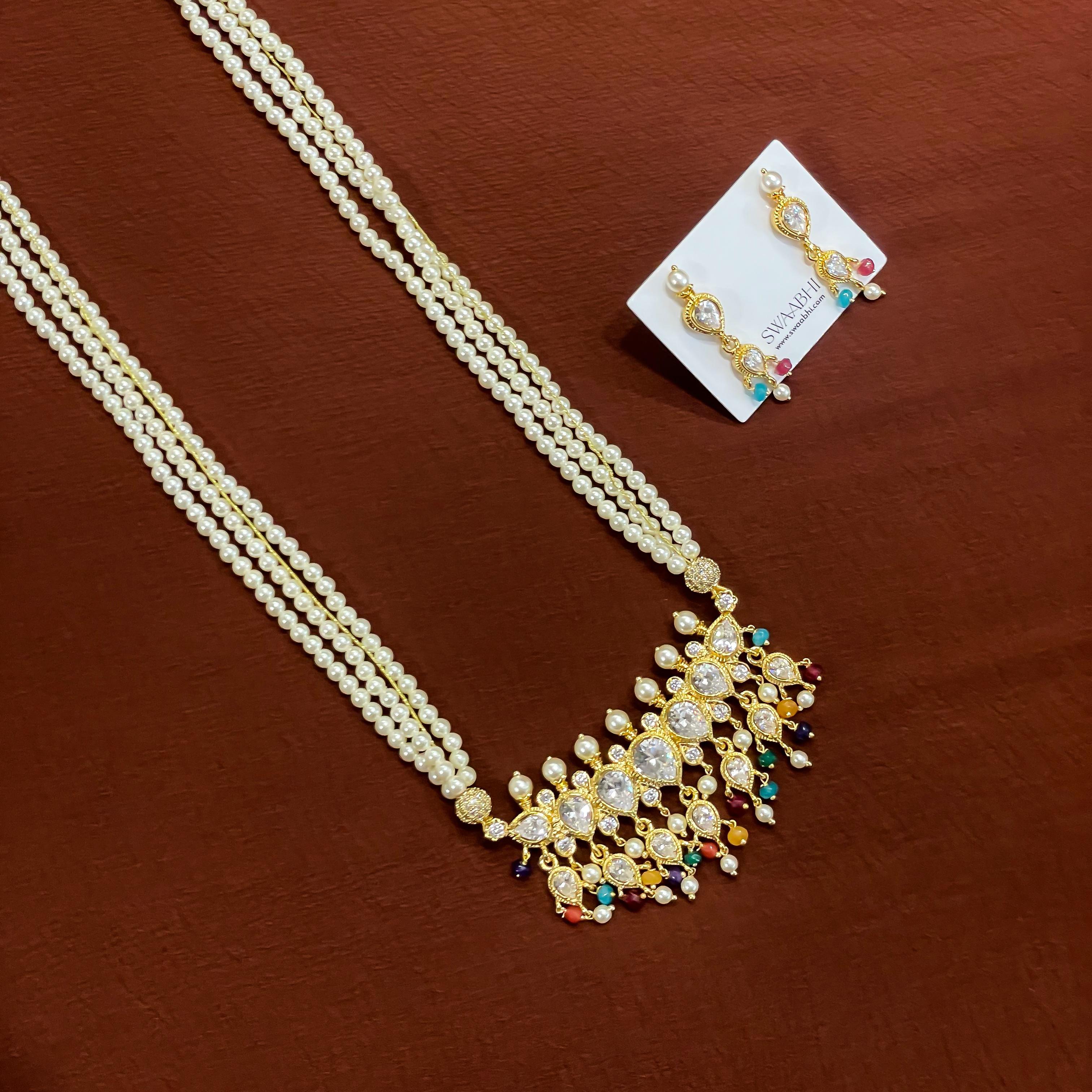 Navratna Tanmani Pearl Necklace