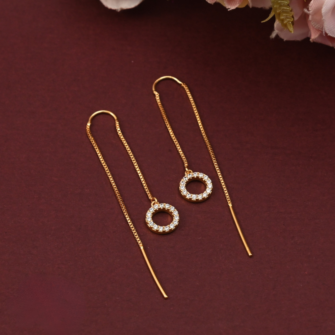 Sui Dhaaga CZ Earrings, Circle