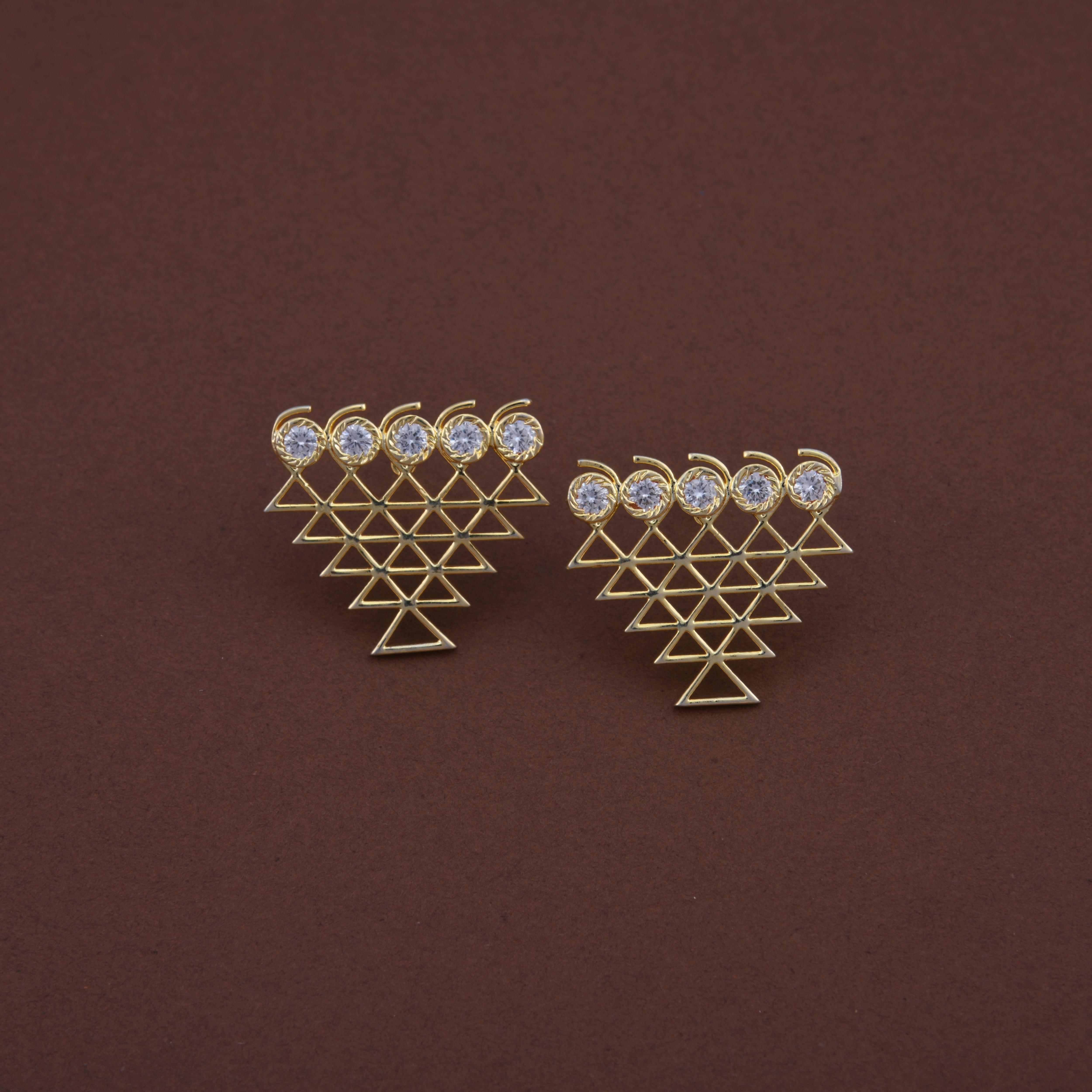 Saraswati Stud Earrings