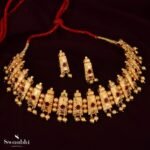 Gold-Plated Chinchpeti Necklace-(17Peti)