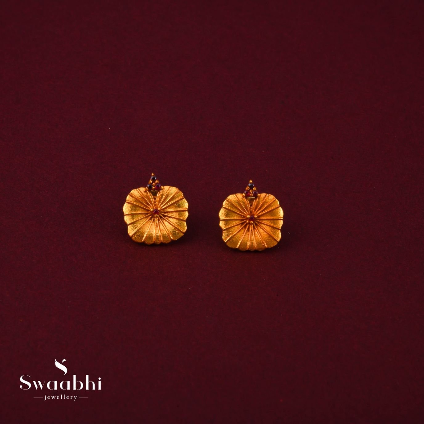 Buy Small Brahmi Earrings |Swaabhi.com