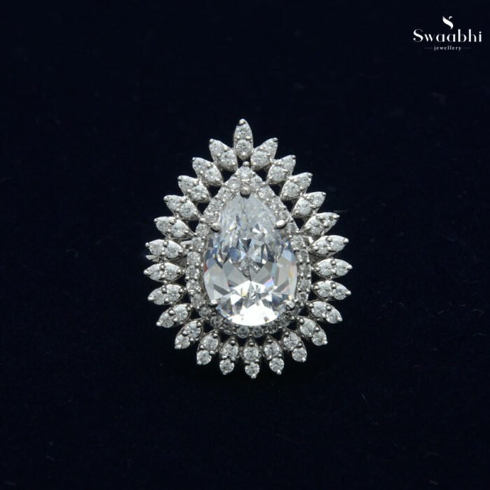 Buy American Diamond Drop Ring | Swaabhi.com | 46