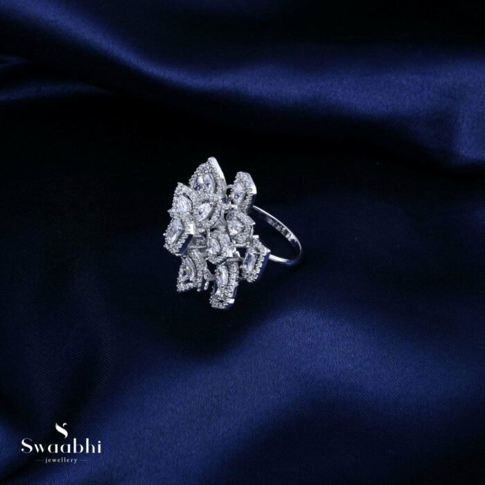 Buy Flower American Diamond Ring | Swaabhi.com | 48