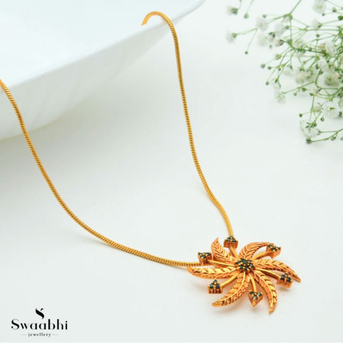 Neem Green Stone Necklace-Parna Design (1)