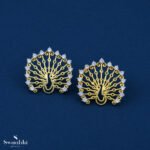 Mayuramukhi Stud Earrings – Rangoli Design
