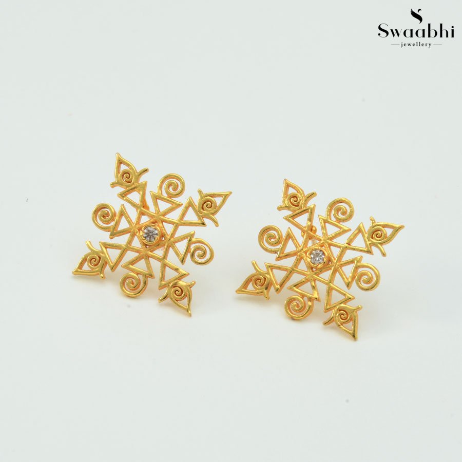 Diwali Stud Earrings – Rangoli Design