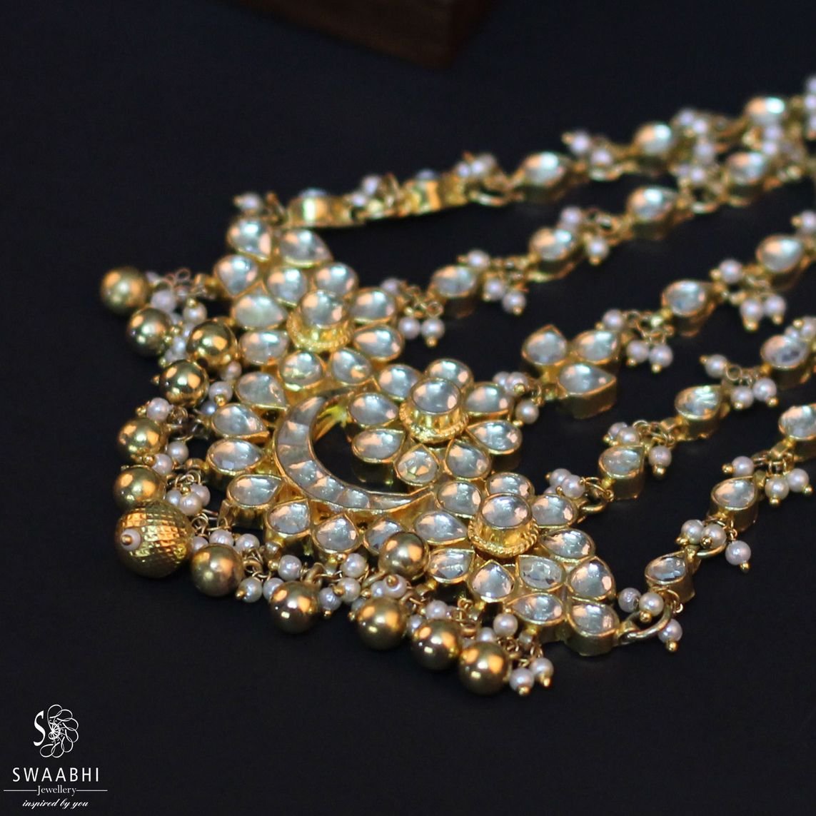 Buy Pearls Jadau Pasha Accessories Jewellery Accessories for Girls | Swaabhi.com
