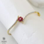 Flower cz bracelet